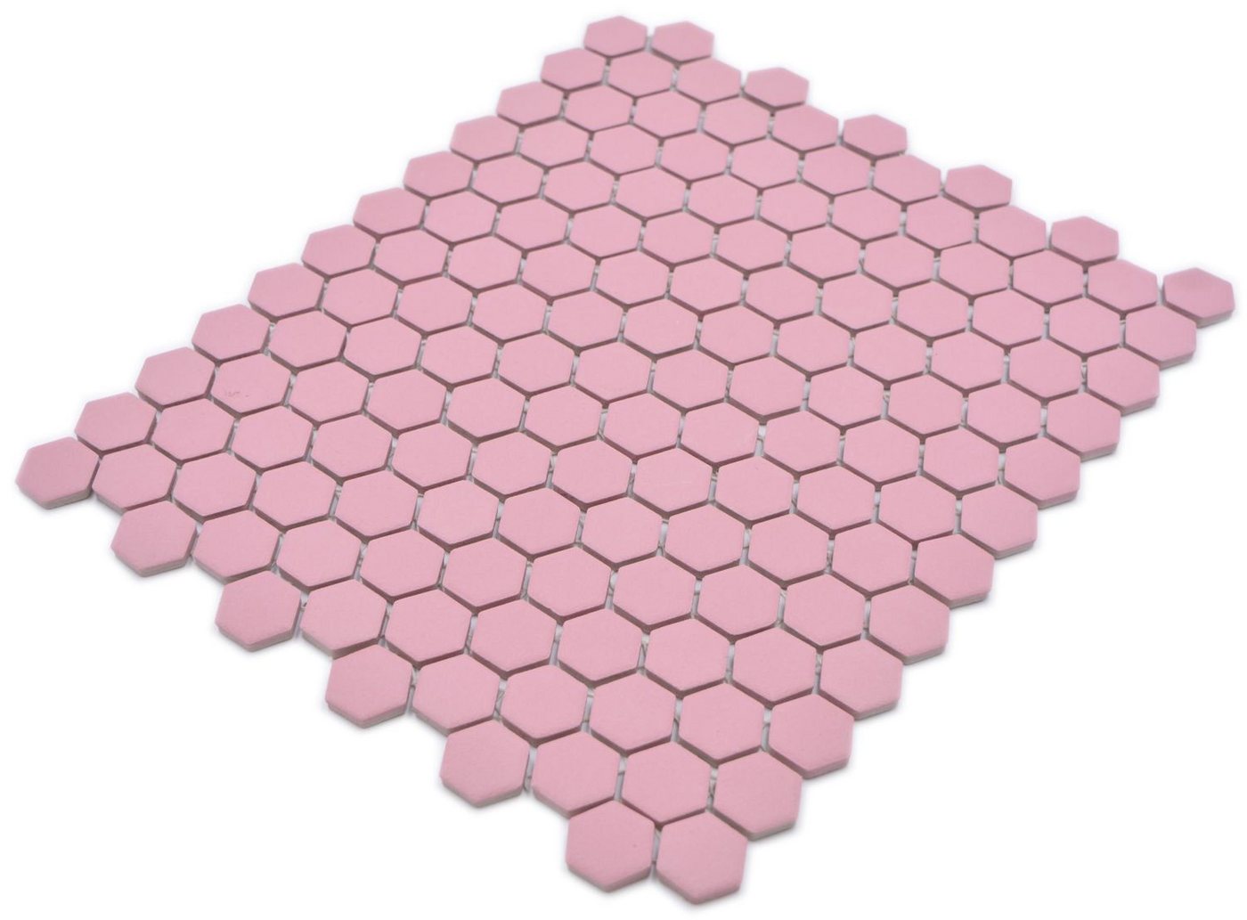 Thumbnail - Mosani Mosaikfliesen Keramikmosaik Mosaikfliesen altrosa matt / 10 Mosaikmatten