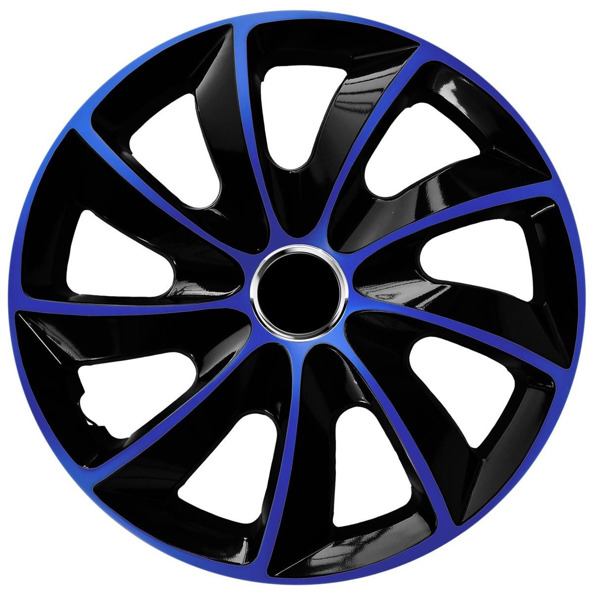 NRM Radkappe STIG extra 13 Zoll in Blau, 13 in Zoll, (4-St) Radzierblenden für Stahlfelgen Radkappen Satz 4er Set 13"