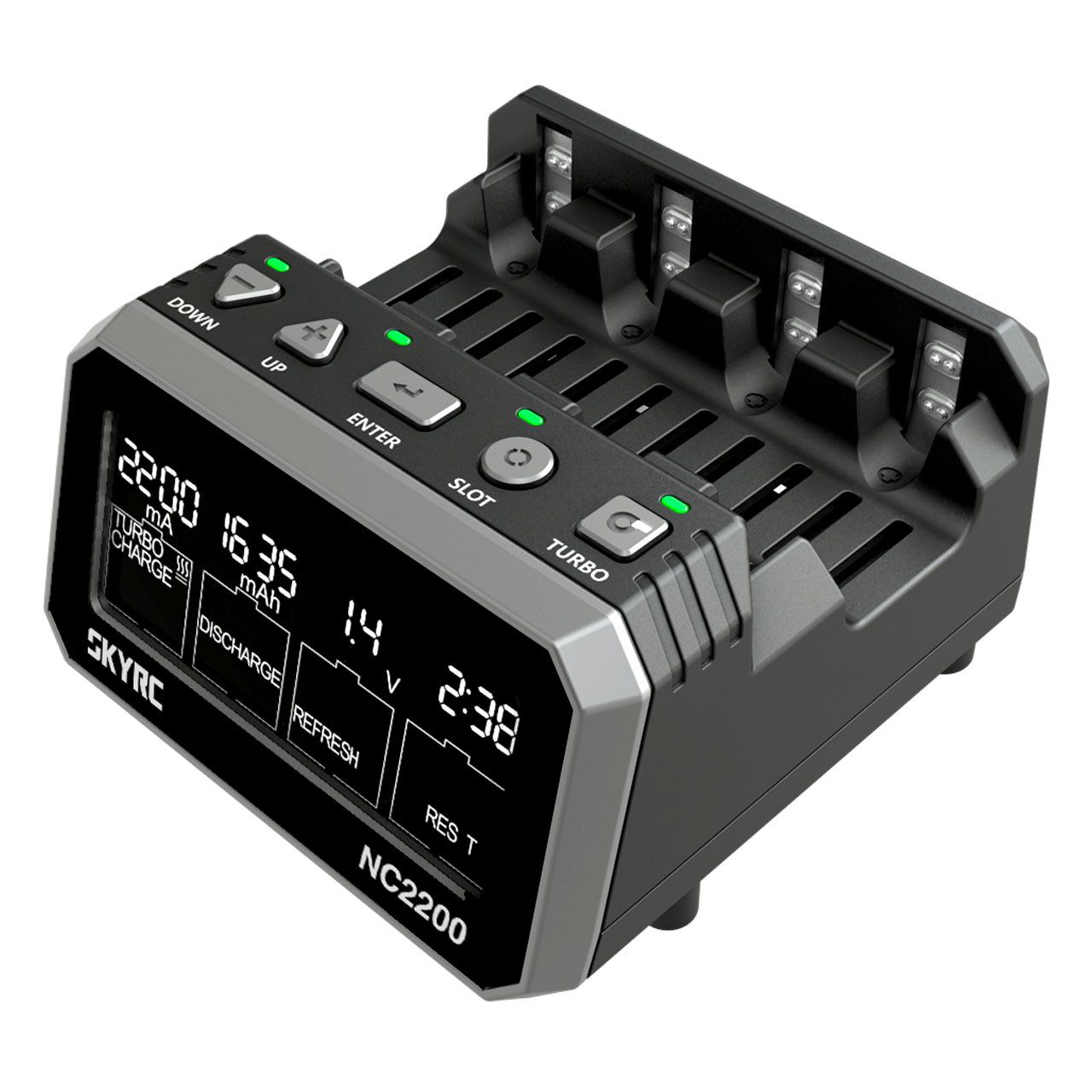 SkyRC NC2200 Ladegerät für 4xAA/AAA DC 2A RC-Ladegerät