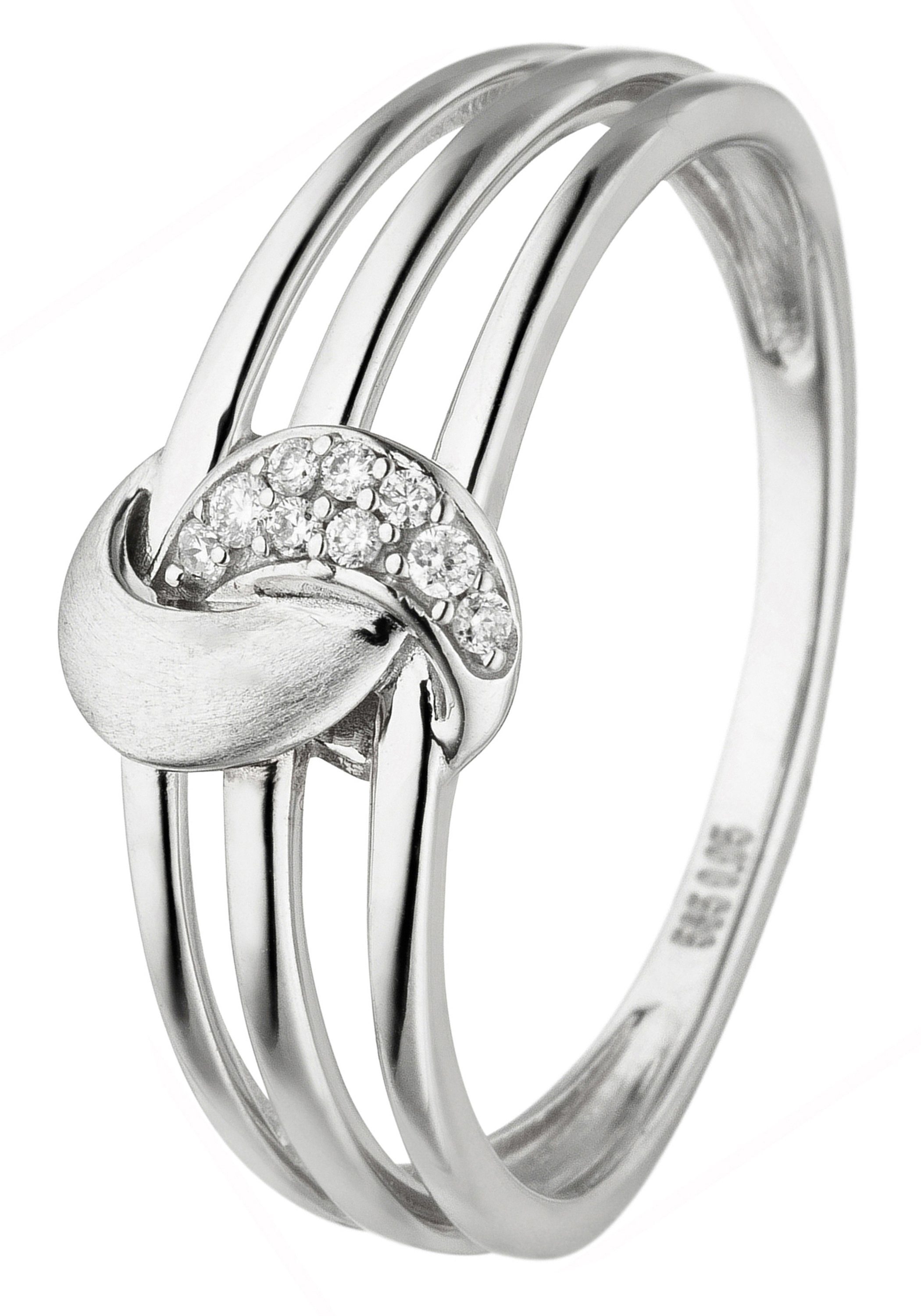 JOBO Diamantring Ring mit 9 Diamanten, 5...