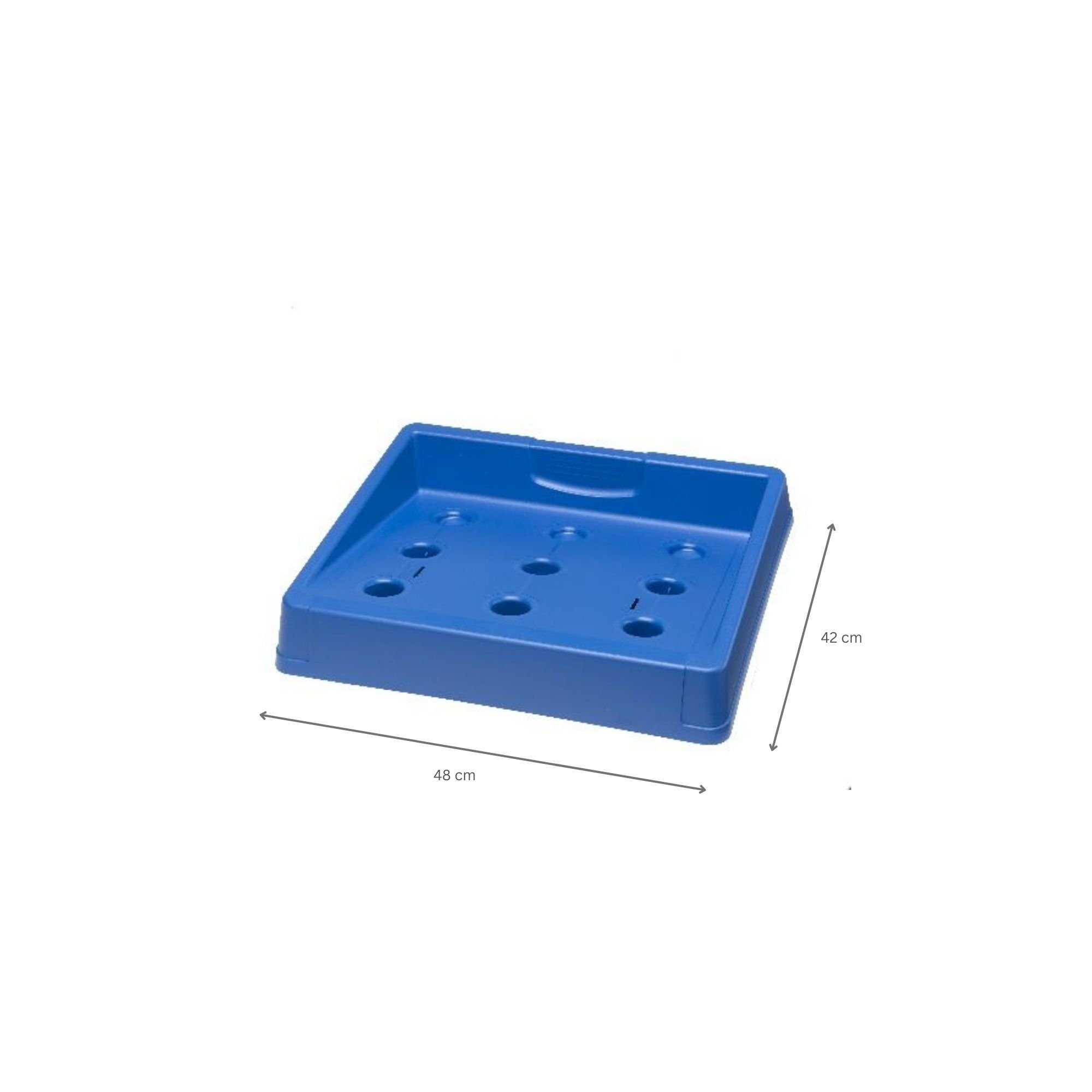 PROREGAL® Standregal Getränkekistenständer Plattensee, HxBxT Blau Verschiedene Farben 8x48x42cm
