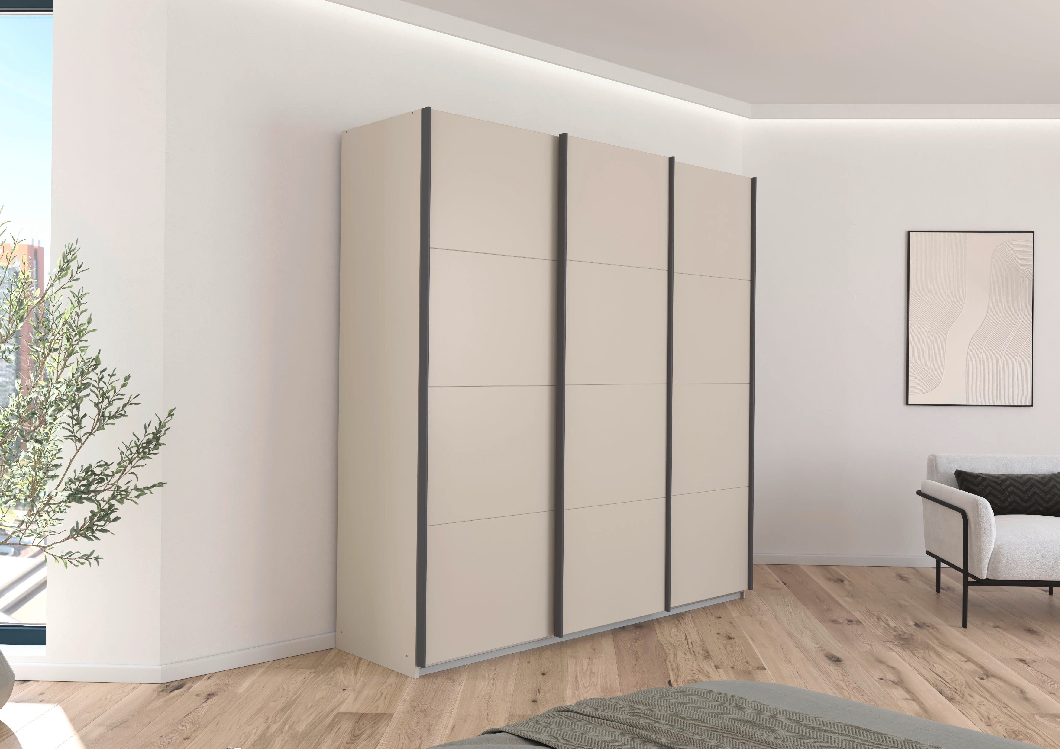 OTTO home Schwebetürenschrank Kleiderschrank Schrank Garderobe AGORDO mit D günstig online kaufen