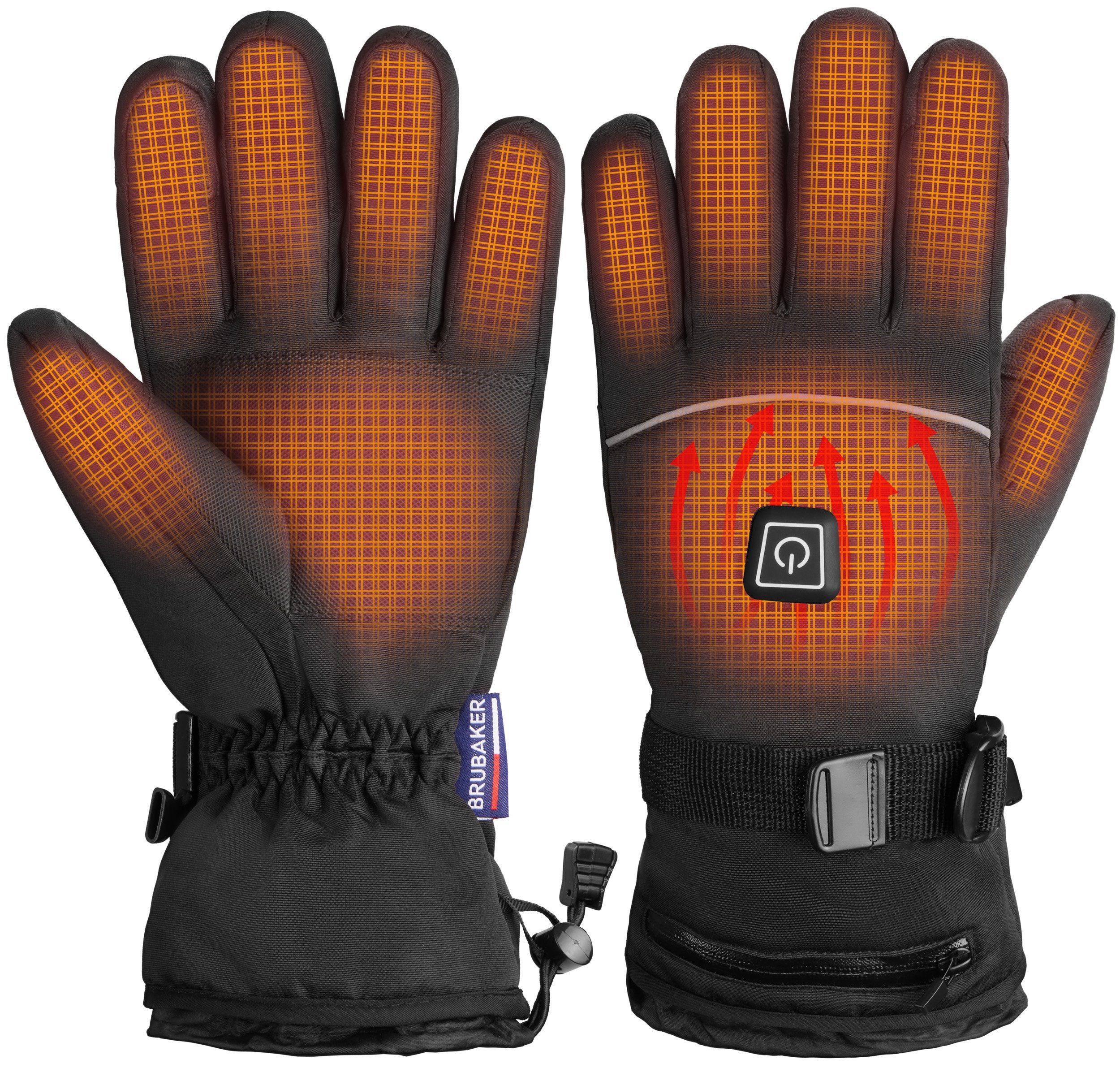 M/XL Elektrisch Beheizt Handschuhe Wärmer Wiederaufladbare Wasserdicht 