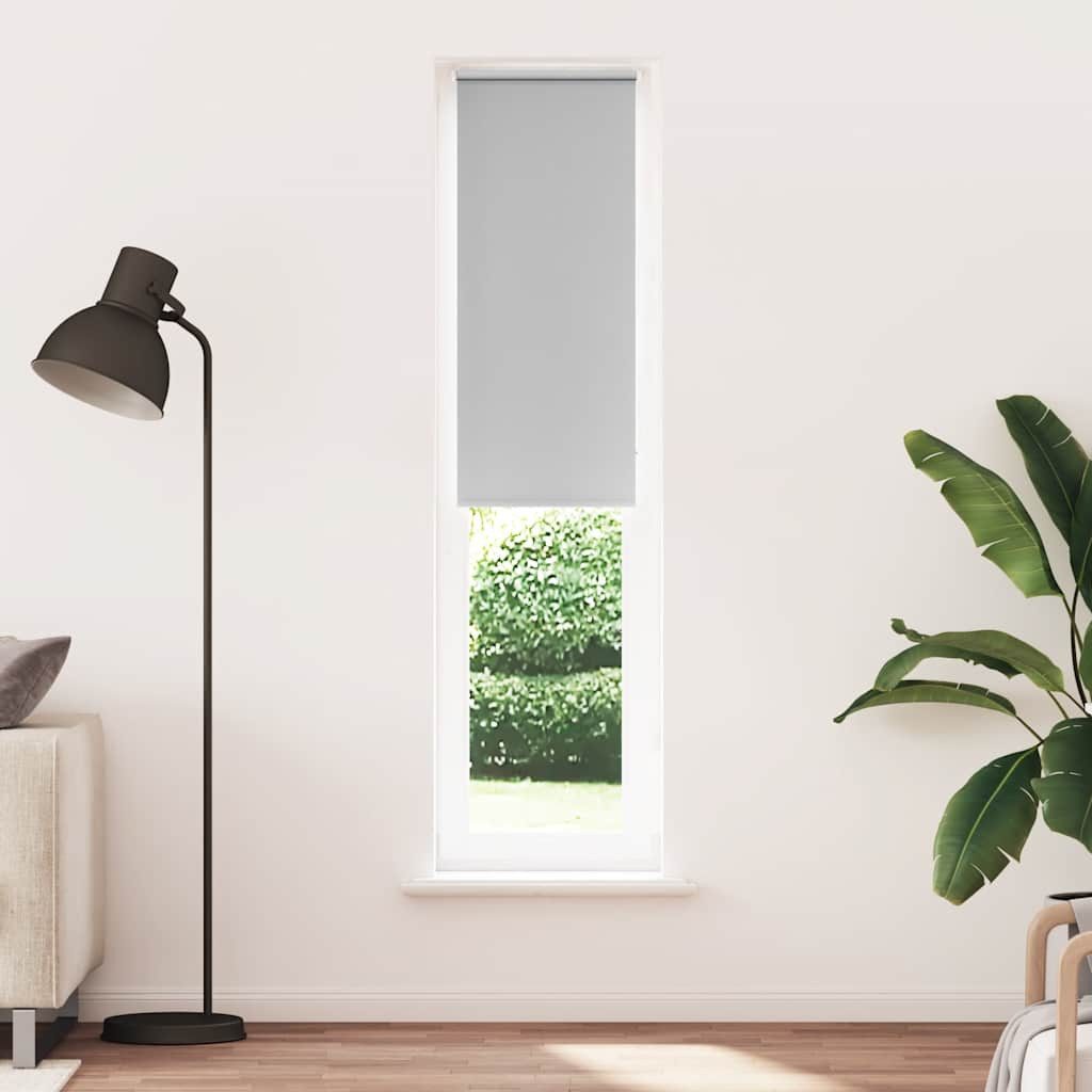 Verdunklungsrollo, vidaXL, Verdunkelungsrollo Hellgrau 50x210 cm günstig online kaufen