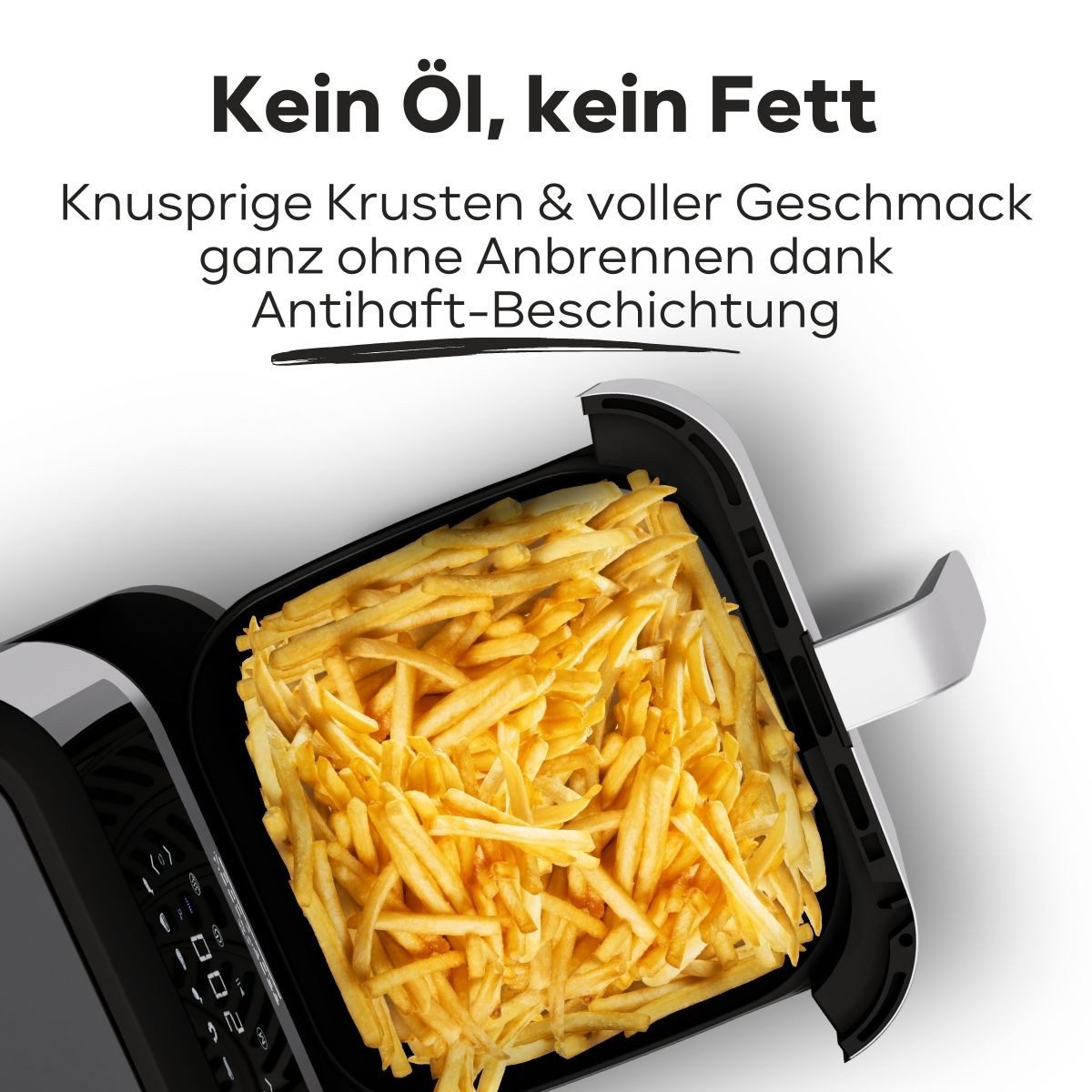 ProfiCook Heißluftfritteuse PC-Fr 1269 H, mit 8L Nutzinhalt & 7 Programmen, ohne Öl