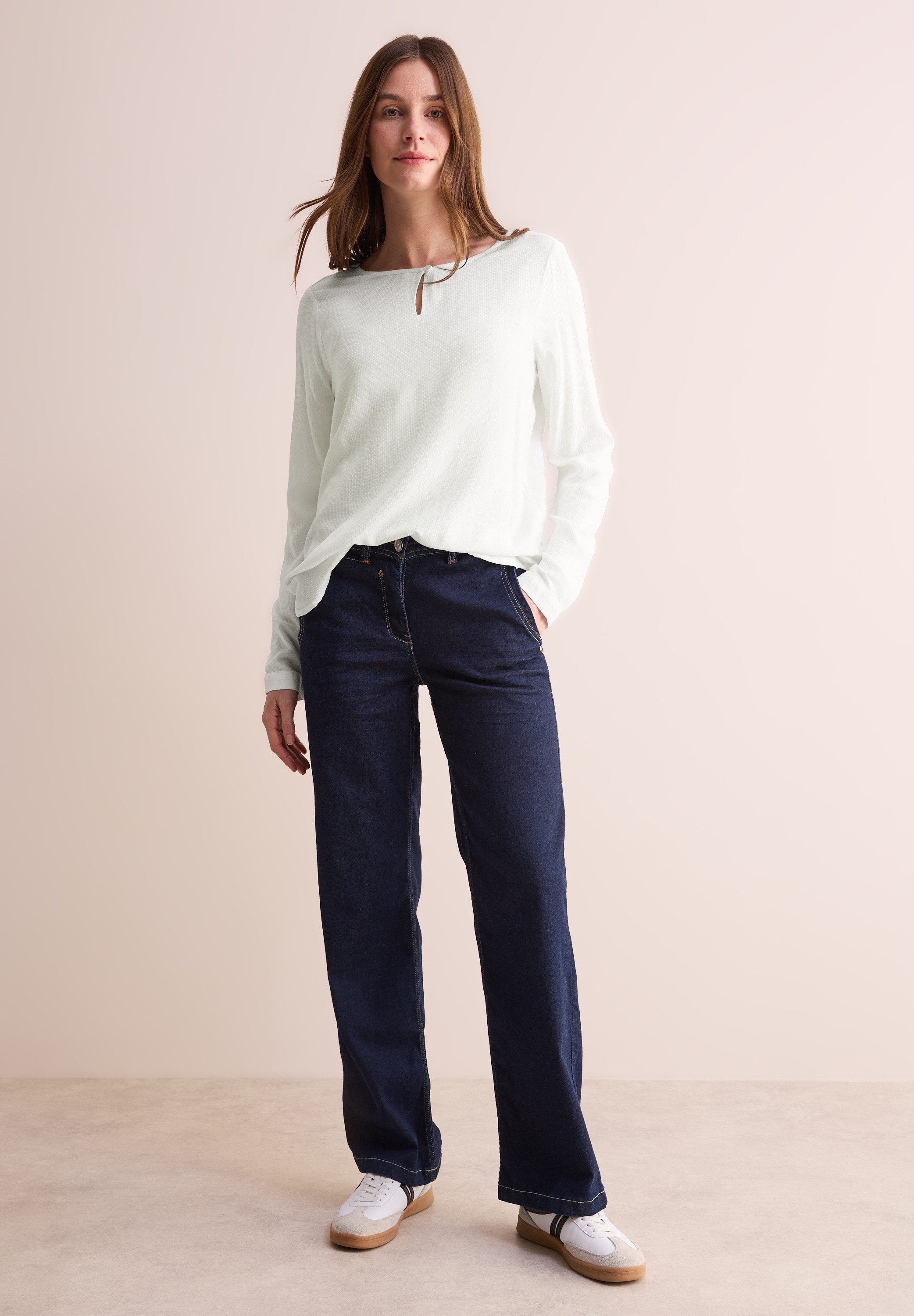 CECIL Langarmbluse aus softer Viskose