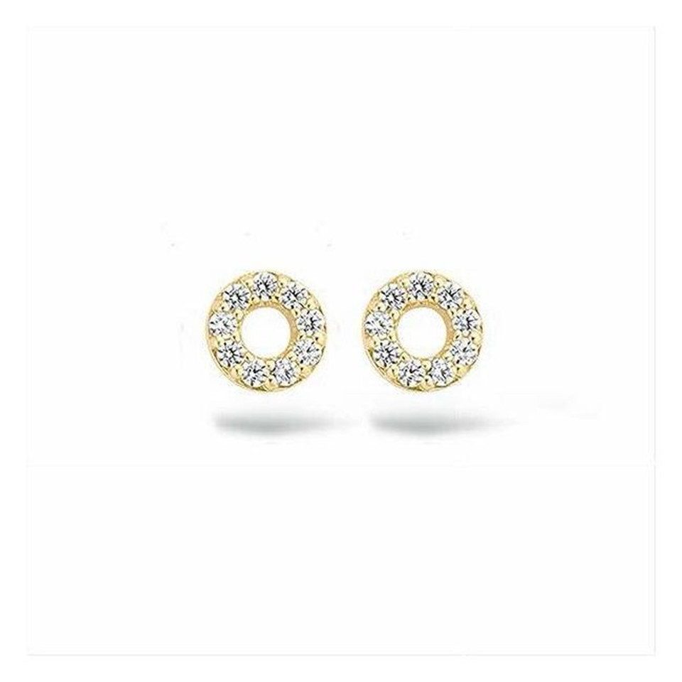 Blush Paar Ohrstecker BLUSH Ohrstecker 14 Karat Gelbgold mit Zirkonia 7193Y günstig online kaufen