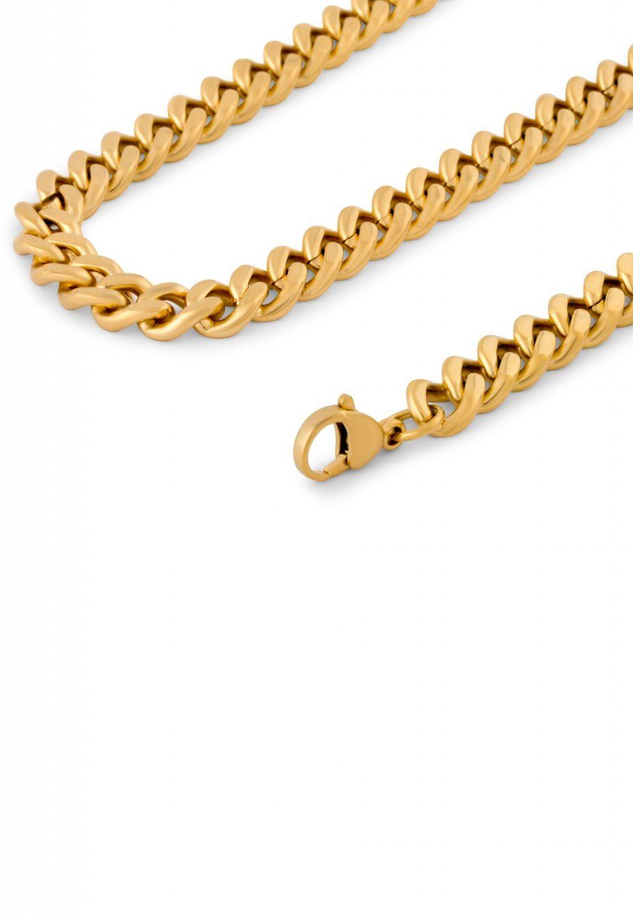 Edelstahlkette Fibra Kette Gold - 9mm 40 cm // 15.74 in