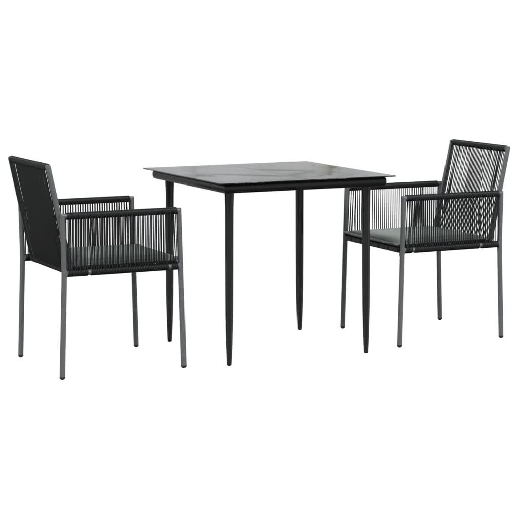 vidaXL Garten-Essgruppe 3-tlg. Garten-Essgruppe mit Kissen günstig online kaufen