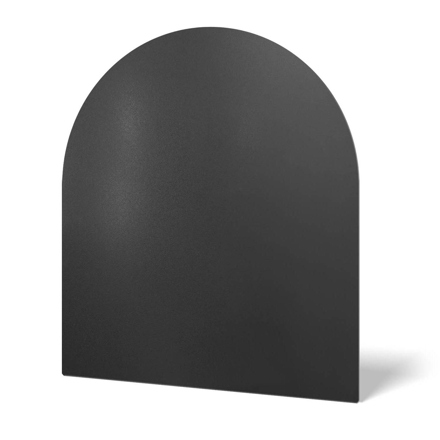 Decormat Bodenschutzplatte Schwarze Metall Bodenschutzplatte für Kaminofen Funkenschutzplatte