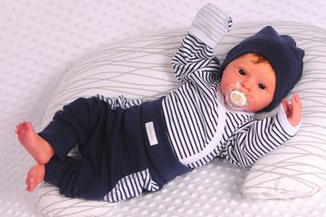 La Bortini Strampler Baby Anzug 3Tlg. Wickelbody Hose und Mütze