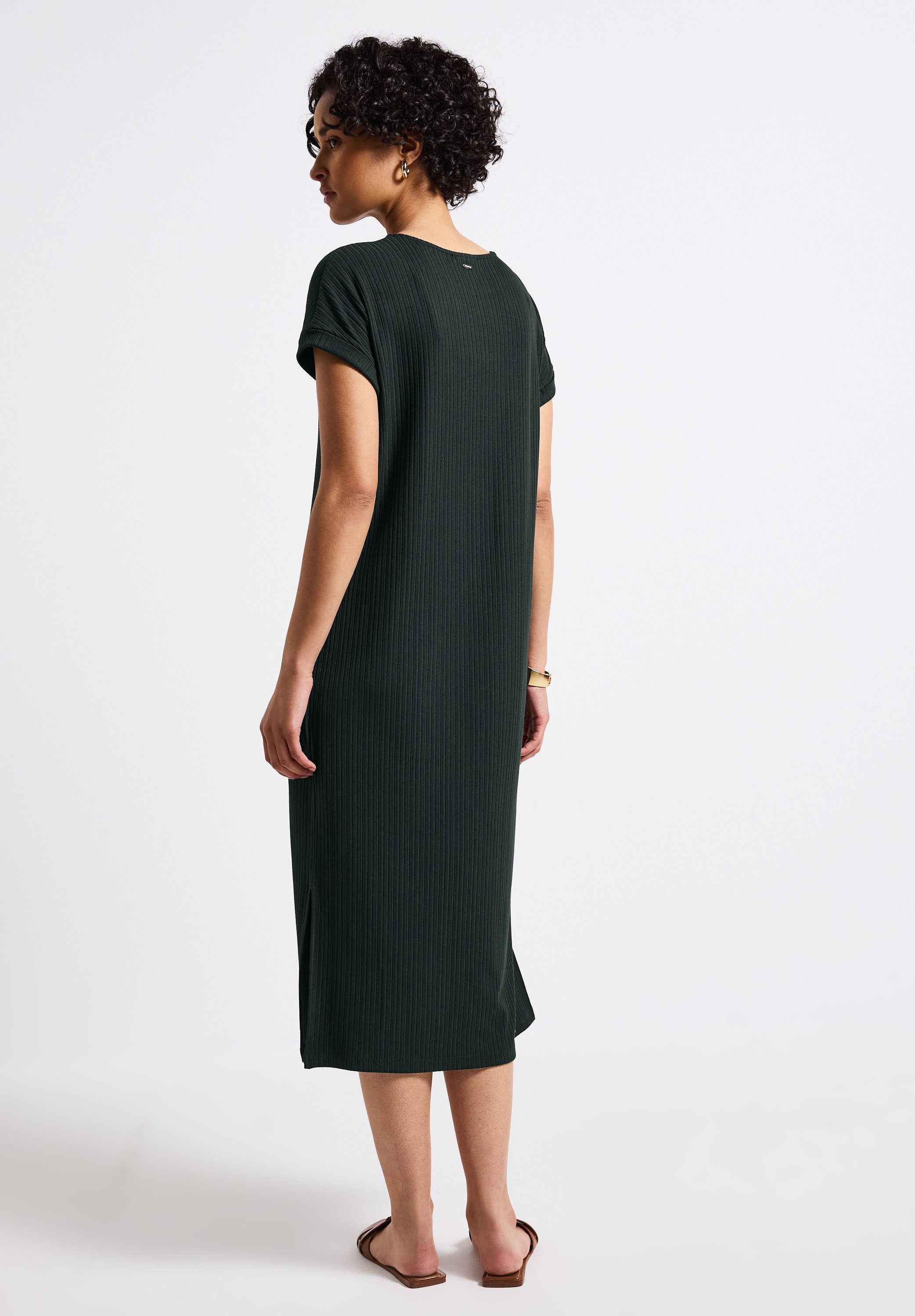 STREET ONE Midikleid, mit Rundhalsausschnitt günstig online kaufen