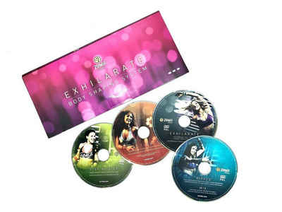 Zumba Fitness Ganzkörpertrainer Zumba Fitness Zumba Exhilarate Body-Shaping-System, 4 DVD's Zumba Video Zumba Workout, (3-tlg)