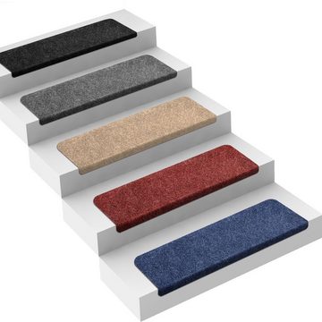 Stufenmatte Denver, Treppenmatte, 5 Farben & 2 Größen, Karat, Rechteckig, Höhe: 4.4 mm, Günstiger Stufenschutz