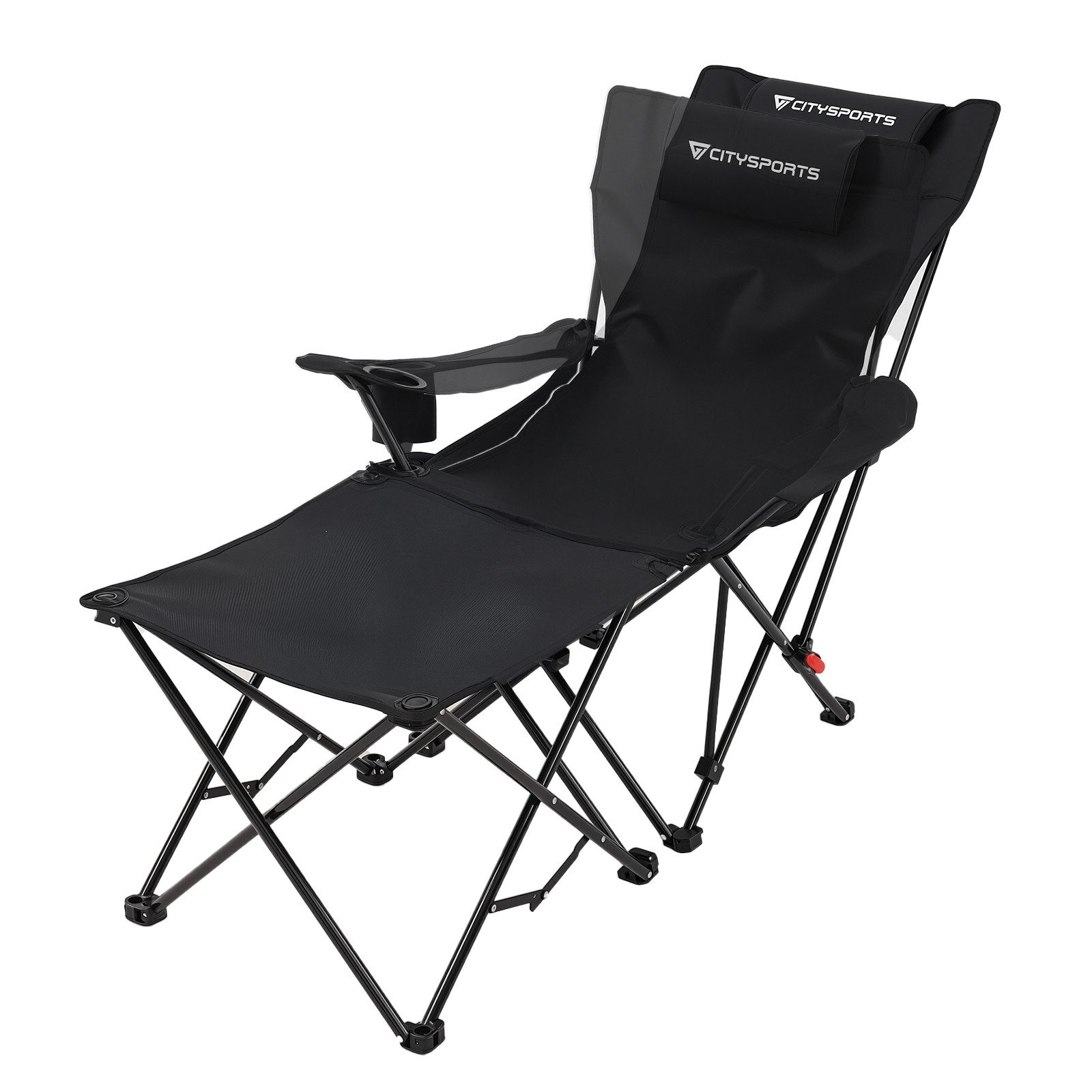 CITYSPORTS Campingstuhl Campingstuhl Faltbar mit Fußablage, günstig online kaufen