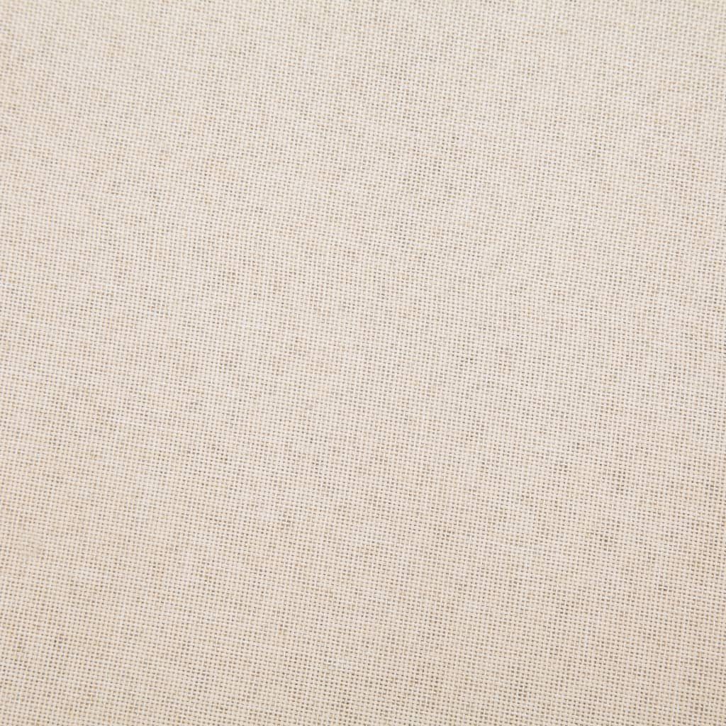 Sofa vidaXL Polyester Creme Schlafsofa