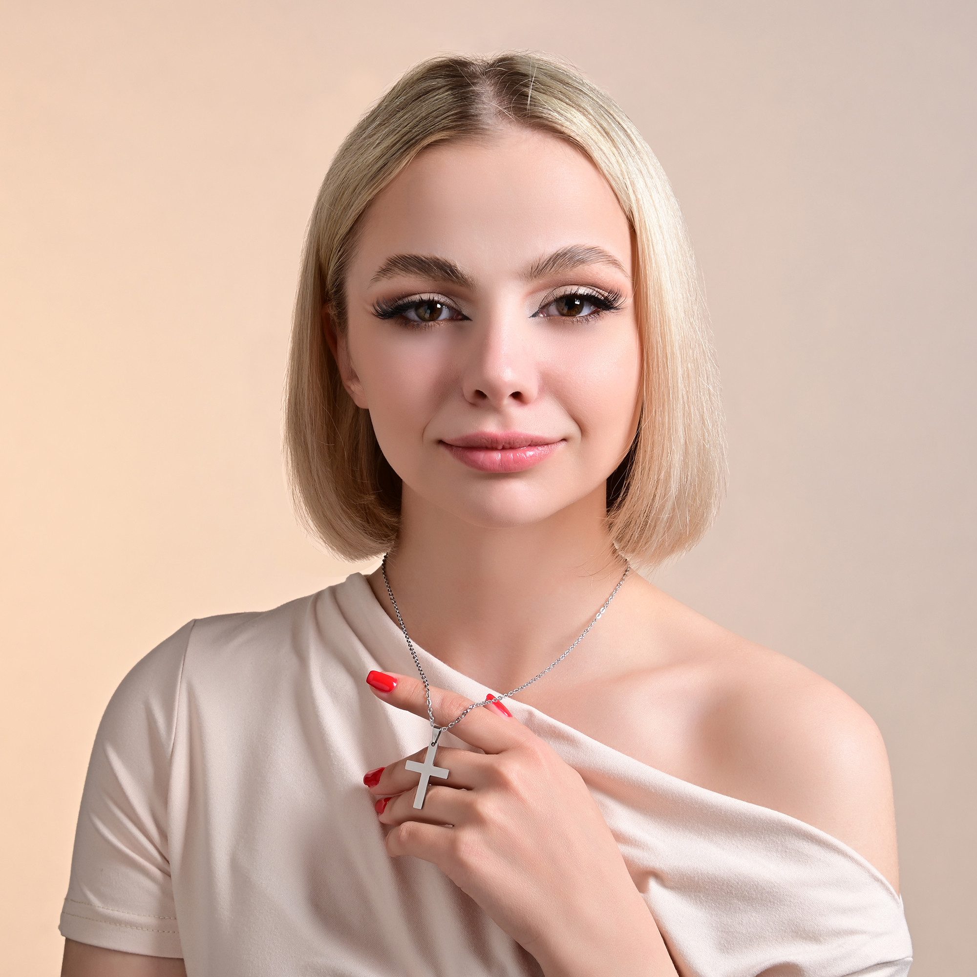 AKZENT Kettenanhänger 5020313 Edelstahl silber (Einzeln)