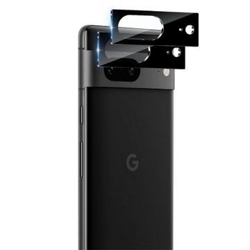 CLM-Tech 2X Kameraschutz - Kameraglas kristallklar für Google Pixel 8, Kameraschutzglas, Google Pixel 8 Linse Schutzglas 9H Glas - Folie kristallklar 2X Stück, 2 Stück, Anti-Fingerabdruck, Kratzfest, Stoßsicher
