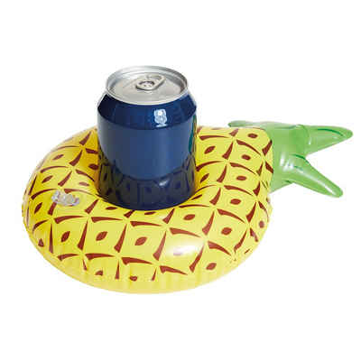 Happy People Aufblasbare Schwimmfigur Getränkehalter Ananas
