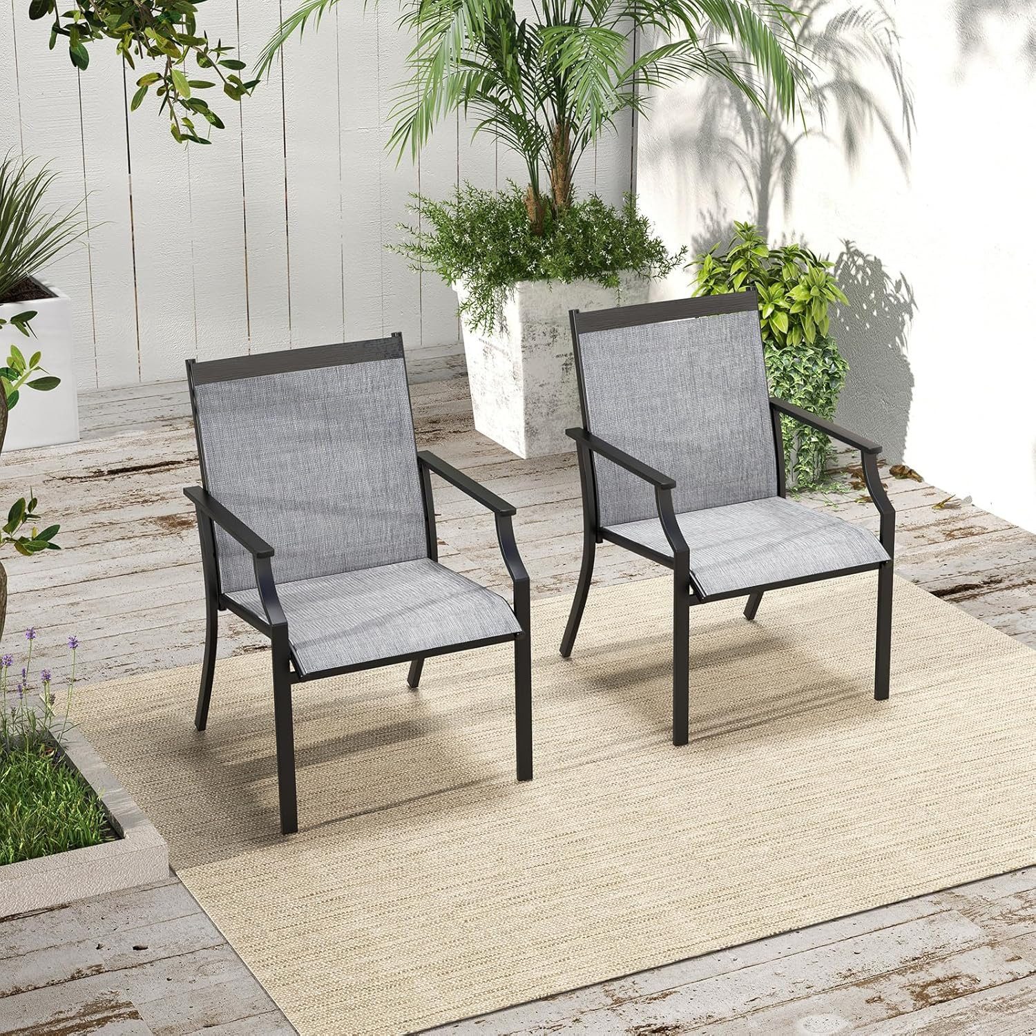 KOMFOTTEU Gartenstuhl (Set, 2 St), Balkonstühle günstig online kaufen