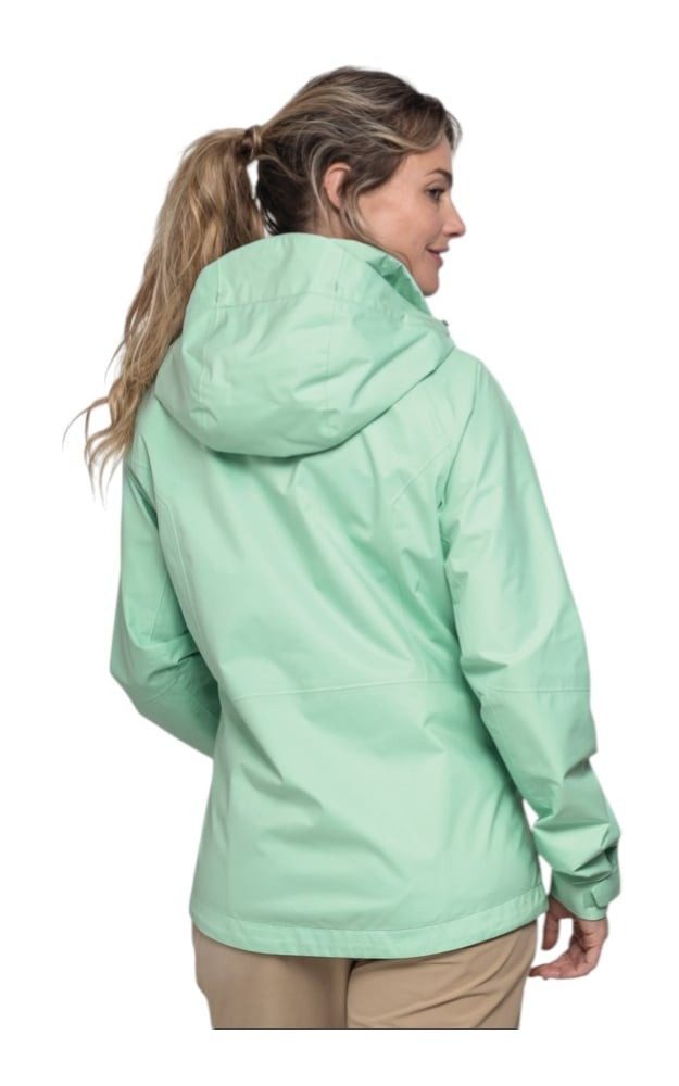 Schöffel Regenjacke Easy XT (leicht, wasserdicht, winddicht) mint/sky Damen