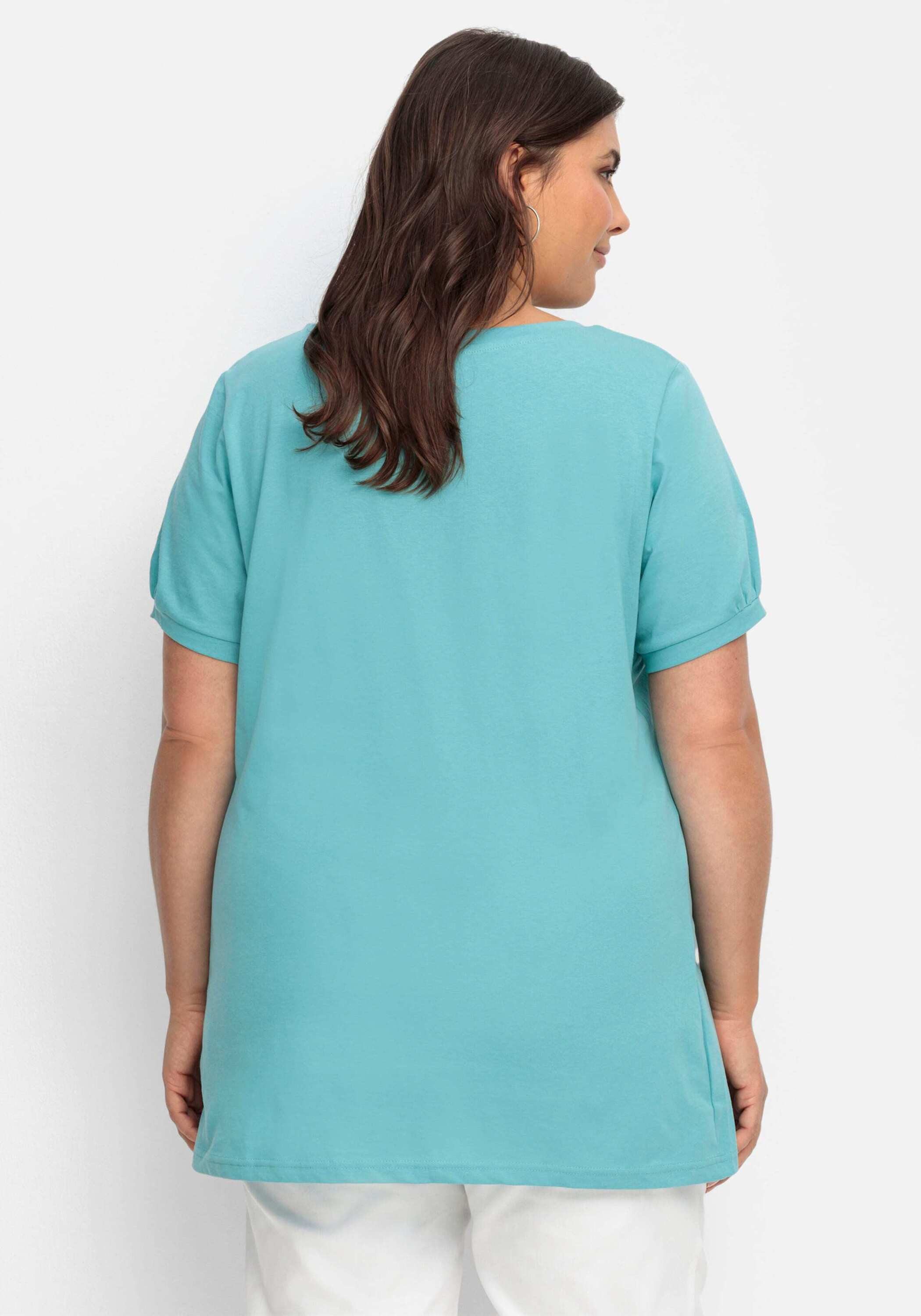 Sieh an! T-Shirt Longshirt Kurzarm – Bild 2 von 4