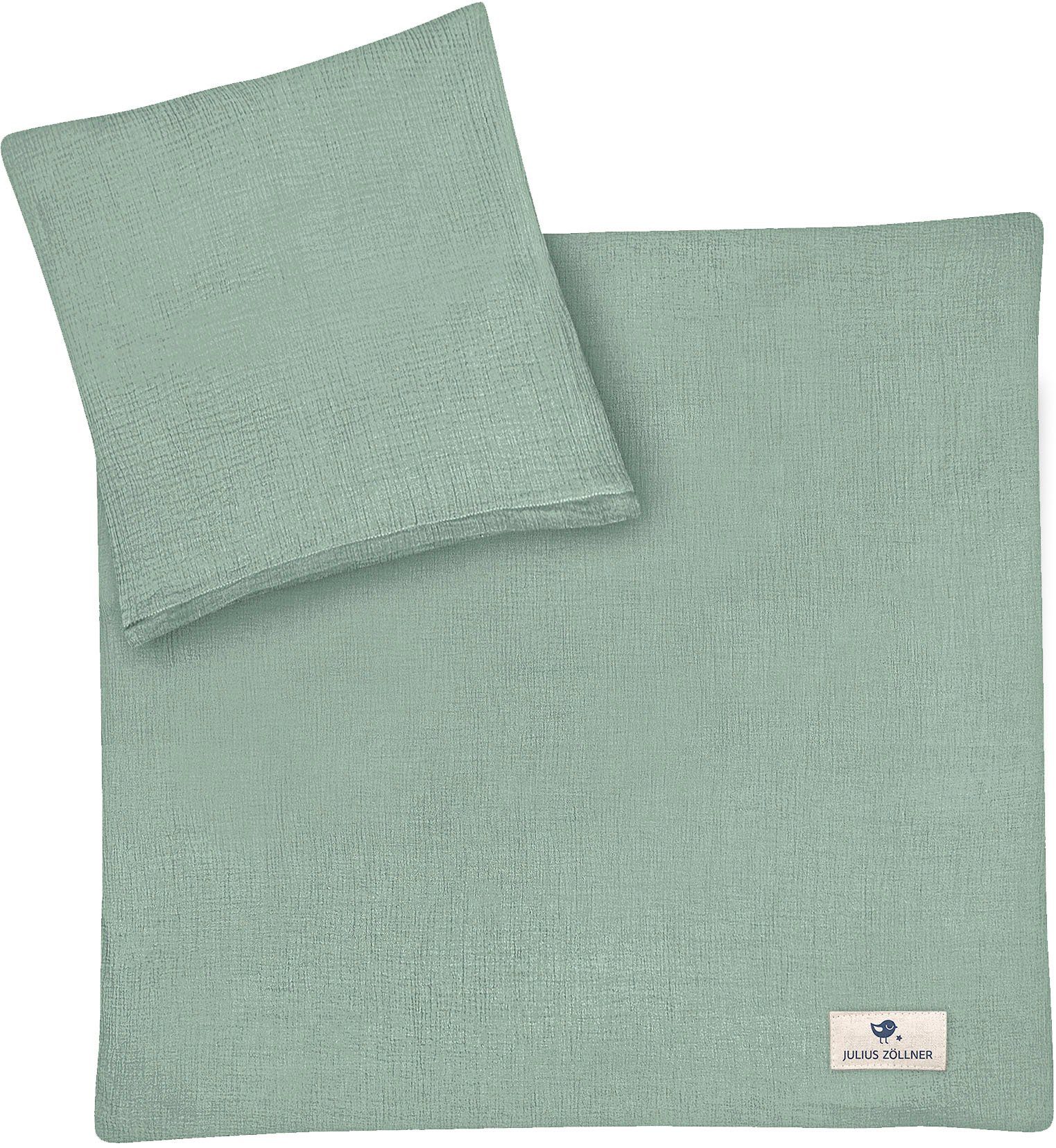 Julius Zöllner Kinderbettwäsche Baby- und Kinderbettwäsche aus 100% Musselin, Musselin, 2 teilig, erhältlich in den Größen 80x80+35x40cm und 100x135+40x60cm