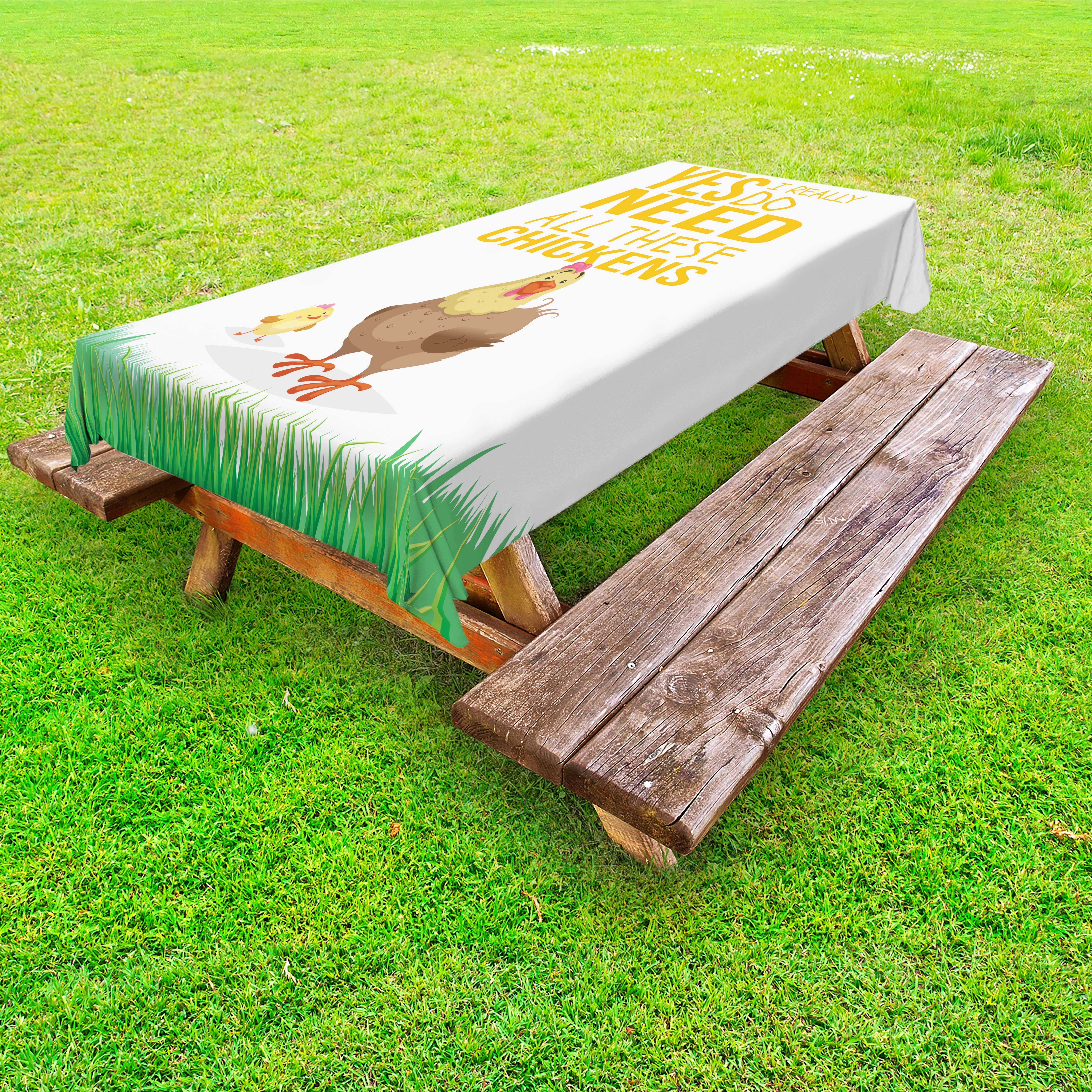 Abakuhaus Tischdecke Mit Tiere Sprichwort waschbare Flügeln Picknick-Tischdecke, dekorative Charming