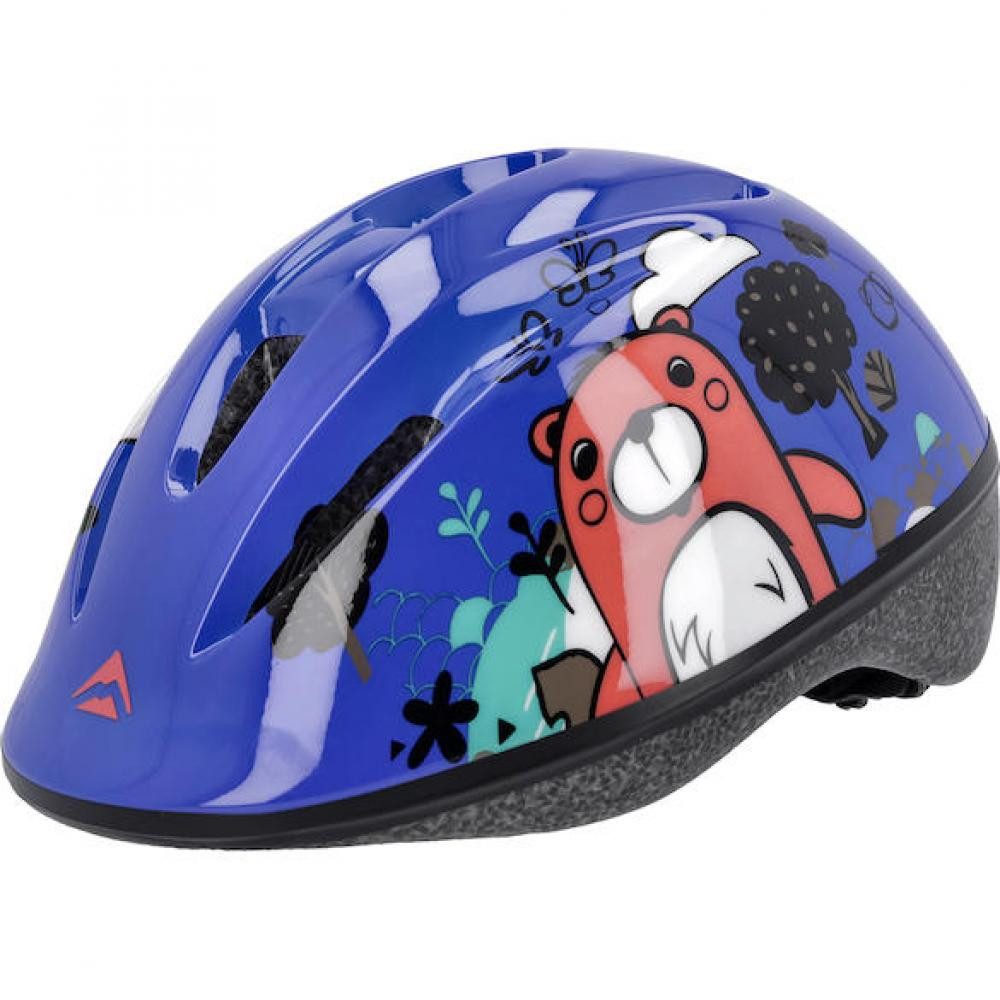 Fahrradhelm Merida Helm Bear blau 47-53 cm Blau - sicherer Kinder-Fahrradhelm mit