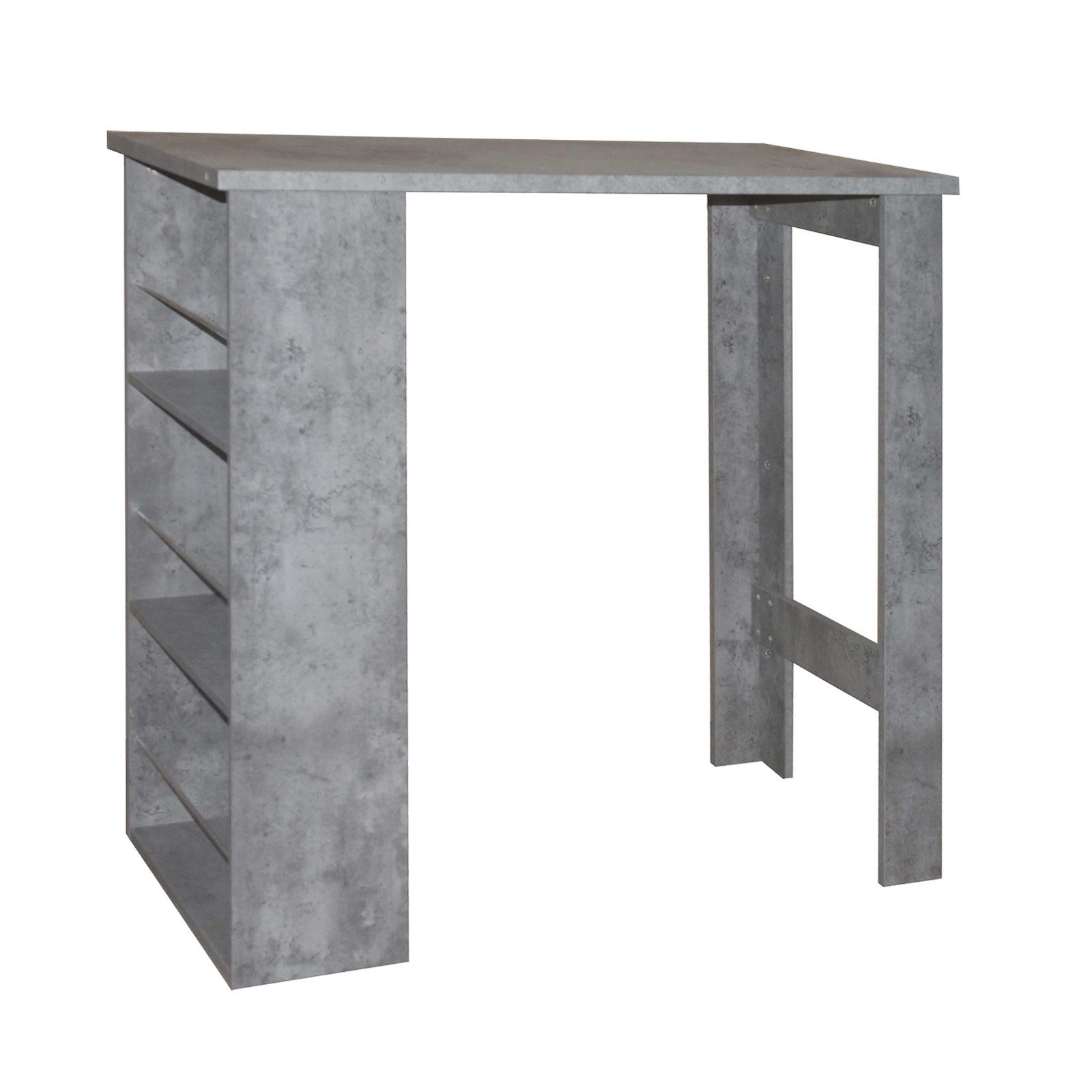 HTI-Line Bartisch Bartisch Thekla Wand (Stück, 1-St., 1 Bartisch Thekla, ohne Dekoration), Küchentisch Wandmontage 3 Regalfächer