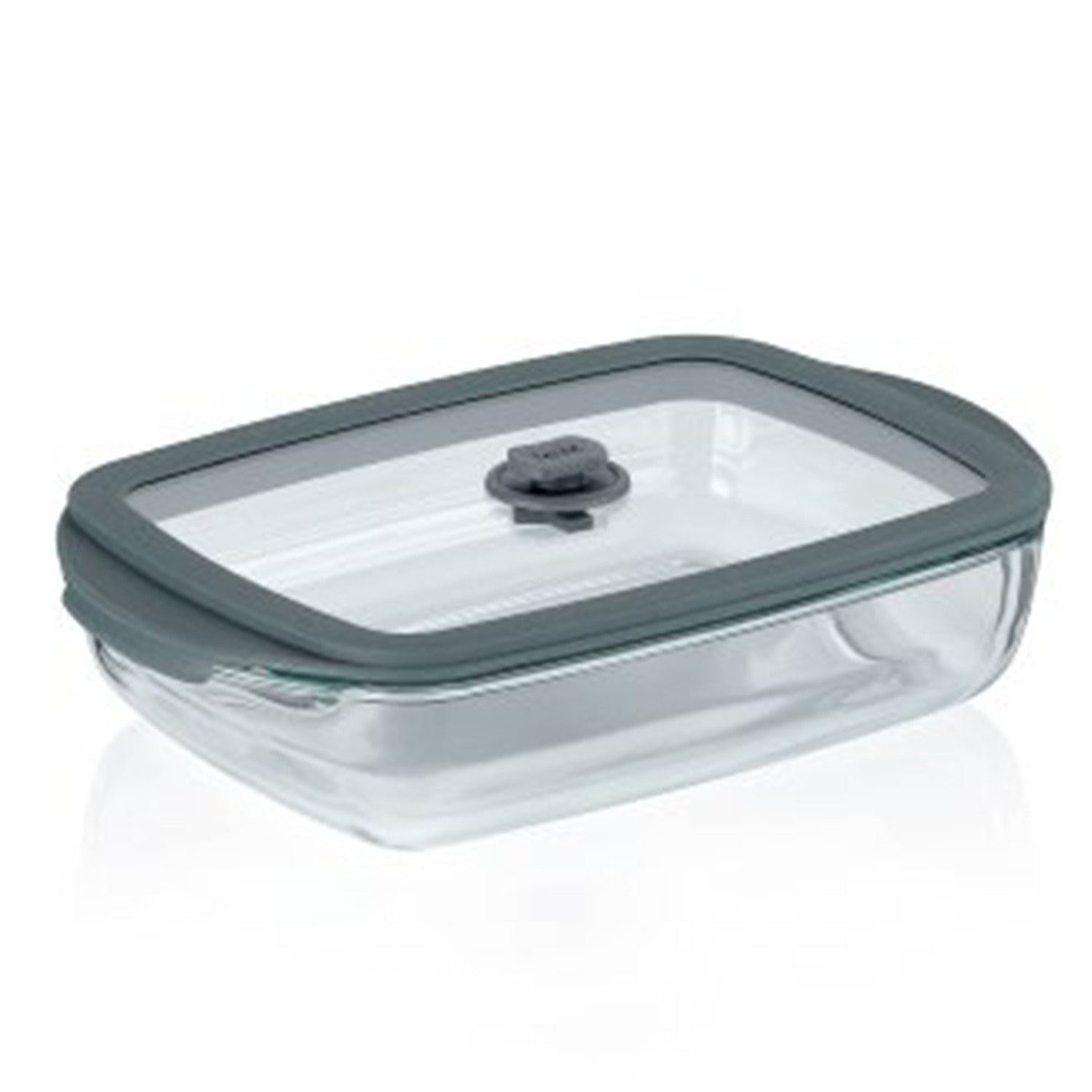 kela Vorratsdose Frischhaltedose rechteckig Glas 600 ml transparent, Borosilikatglas