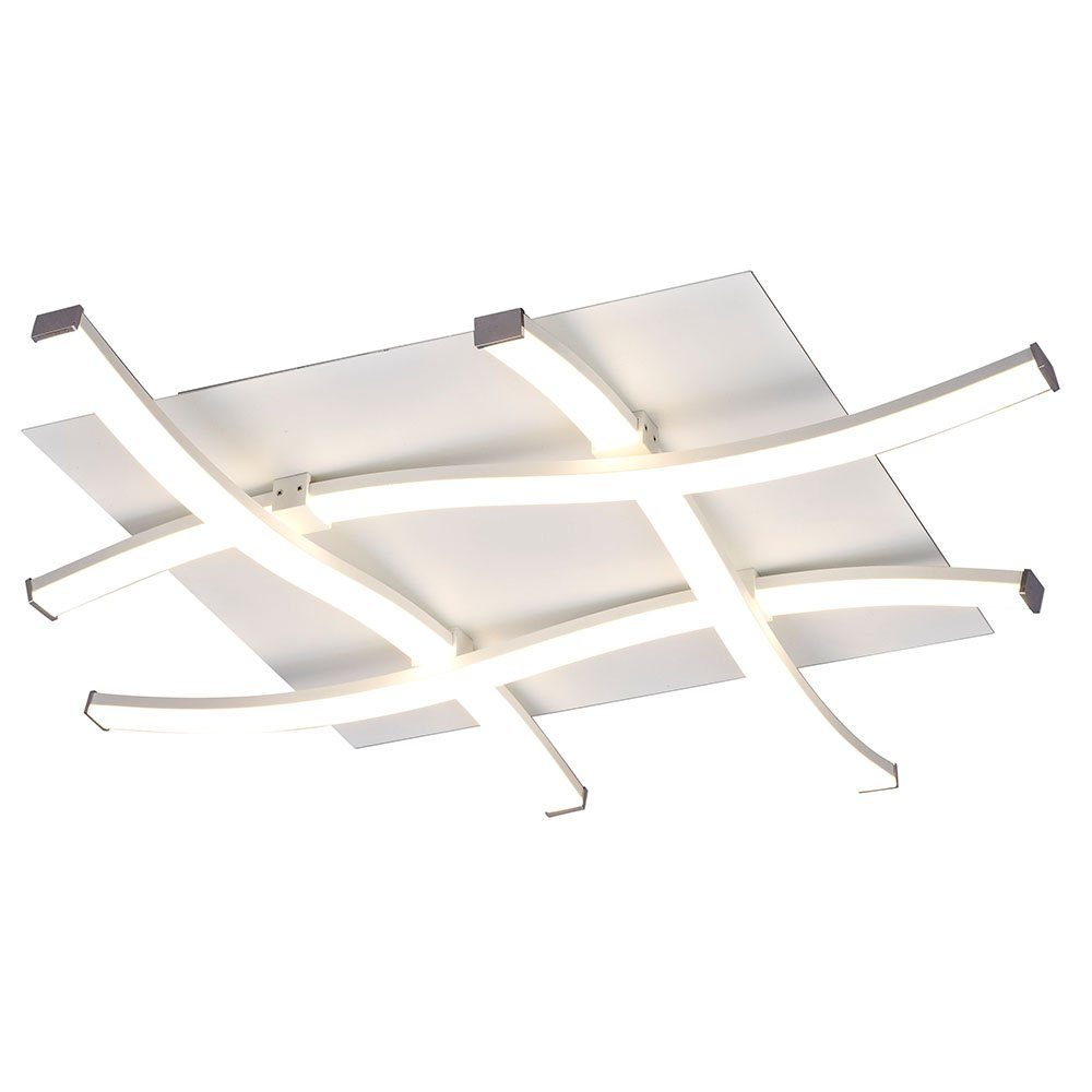 Mantra Deckenleuchte Dimmbare LED-Deckenlampe Nur Quadrat Weiß