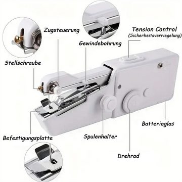 Bifurcation Nähmaschine Multifunktionale elektrische Mini-Handnähmaschine für den Haushalt