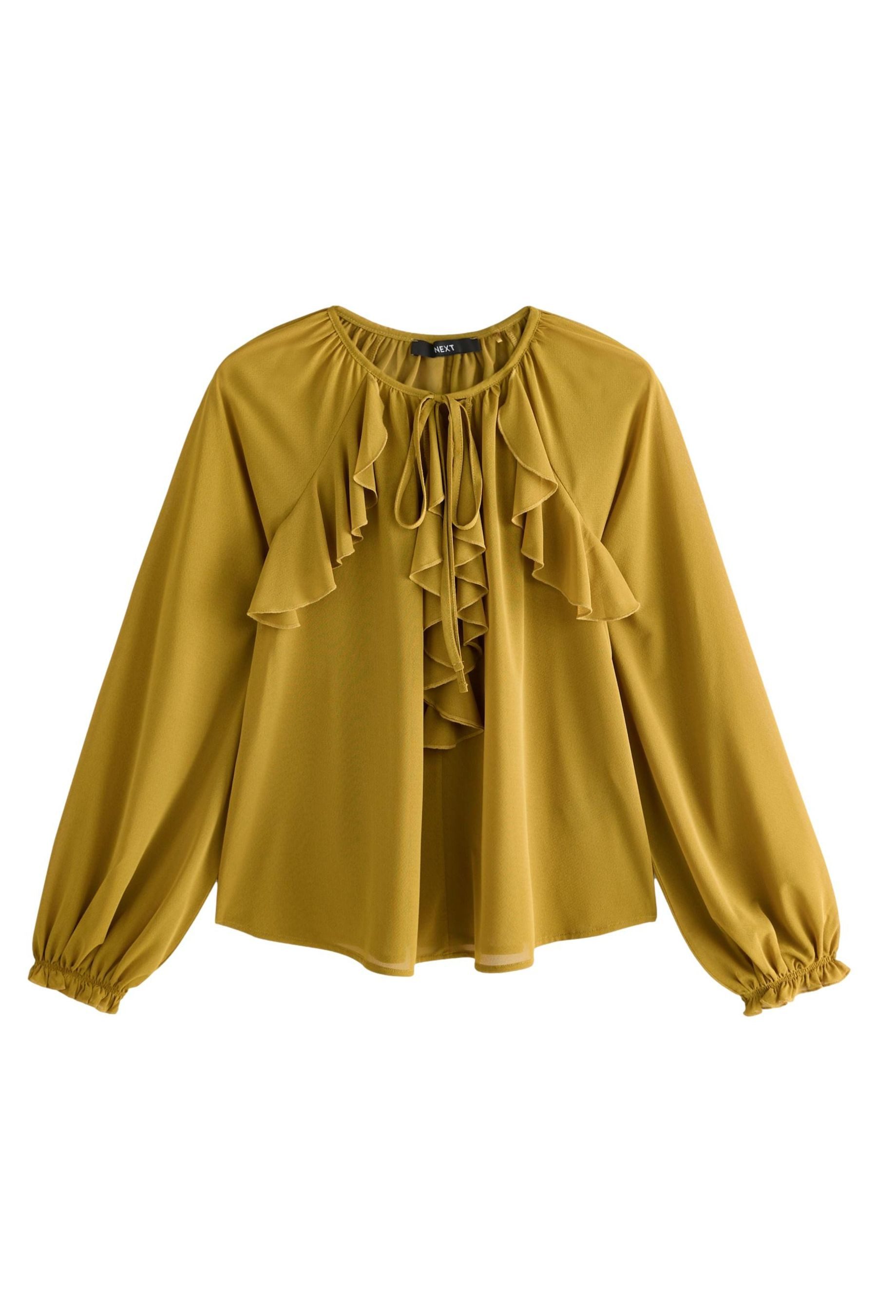 Langarmbluse Boho-Bluse aus Mesh mit langen Ärmeln