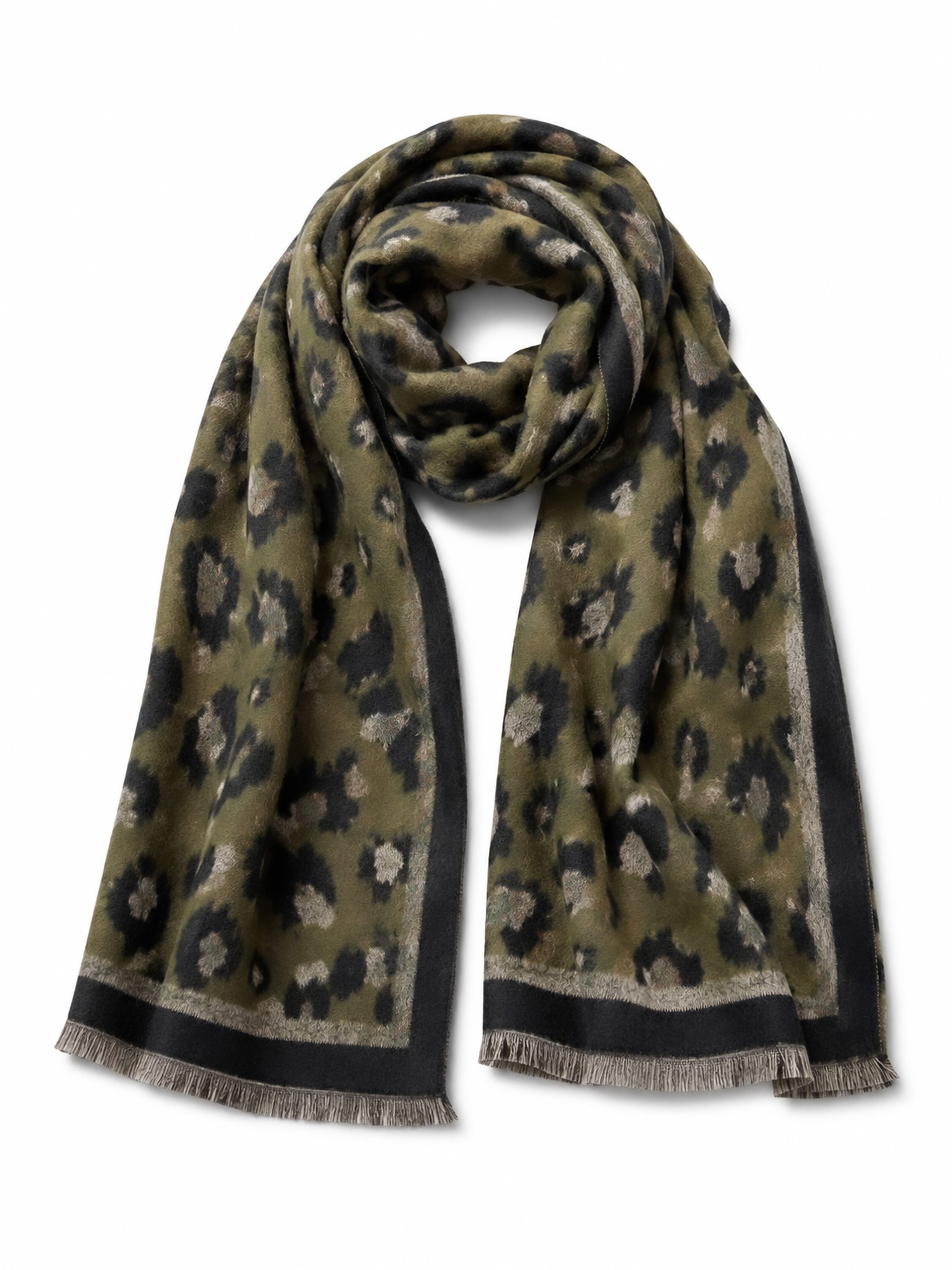 COLLEZIONE ALESSANDRO Modeschal Leona, (1-St), warmer Winterschal in Leooptik