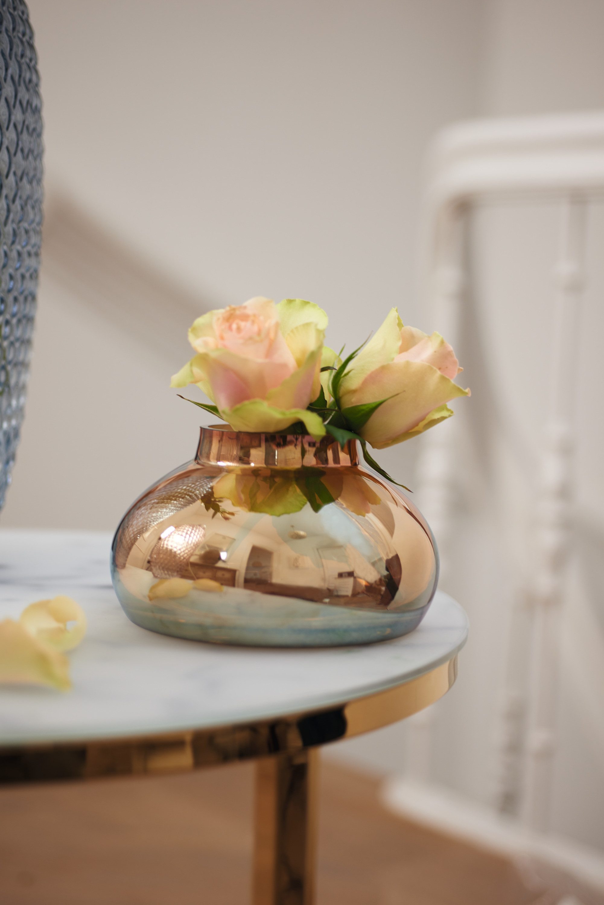 LEONARDO Tischvase Dekovase Poesia, goldfarben (1 St), handgefertigtes Deko günstig online kaufen