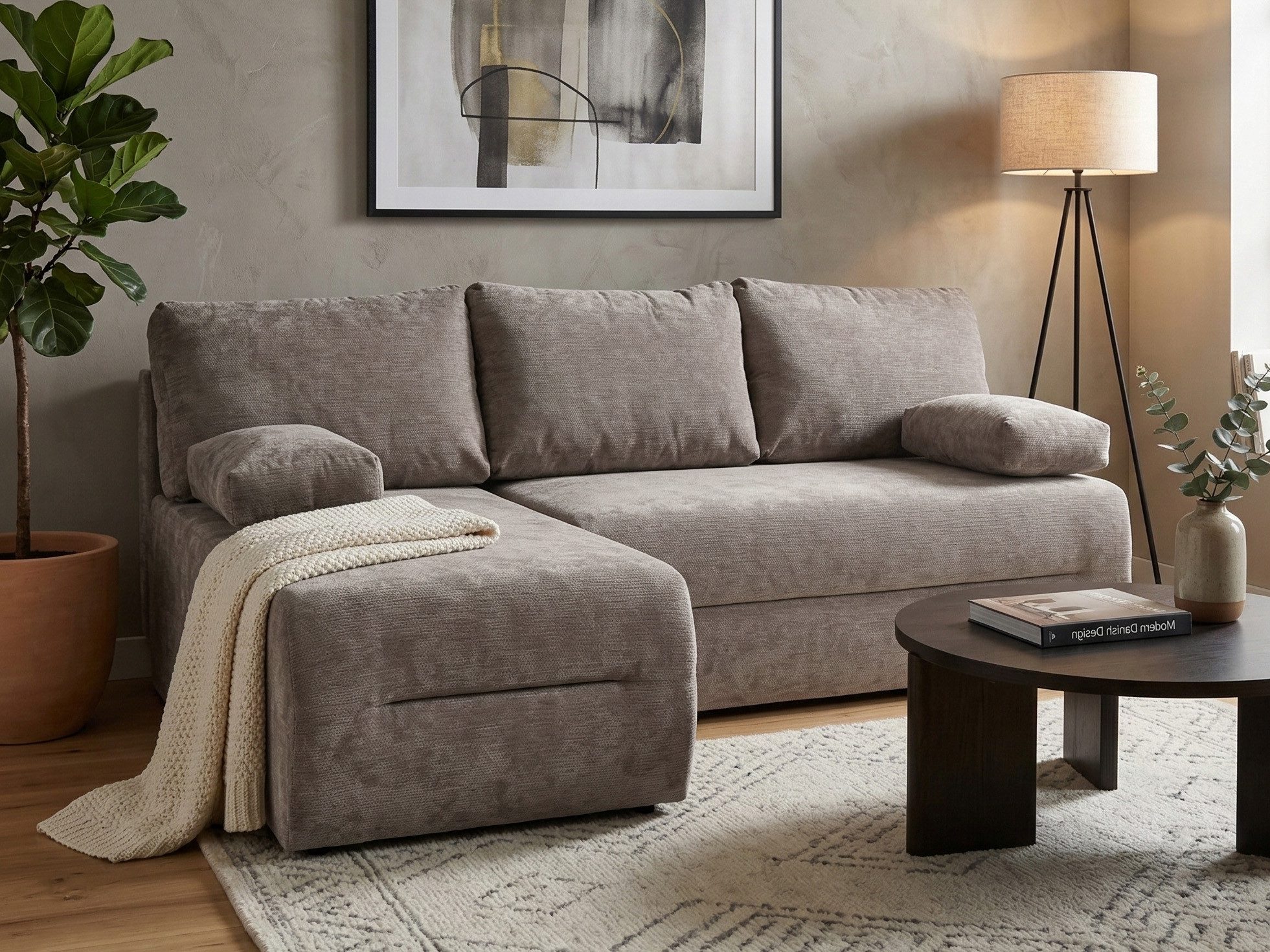 Ecksofa Liana mit Schlaffunktion & Bettkasten