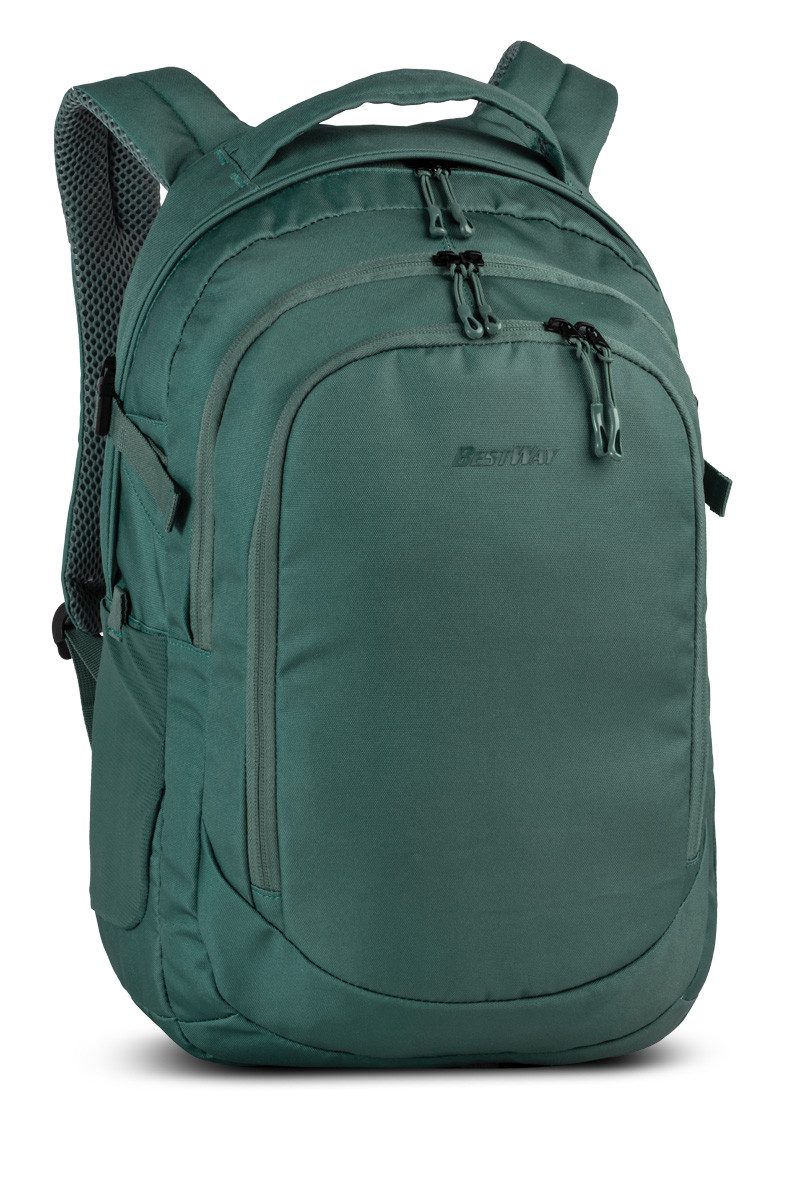 BESTWAY Schulrucksack BestWay Evolution Solid Rucksack 22 Liter grau-grün