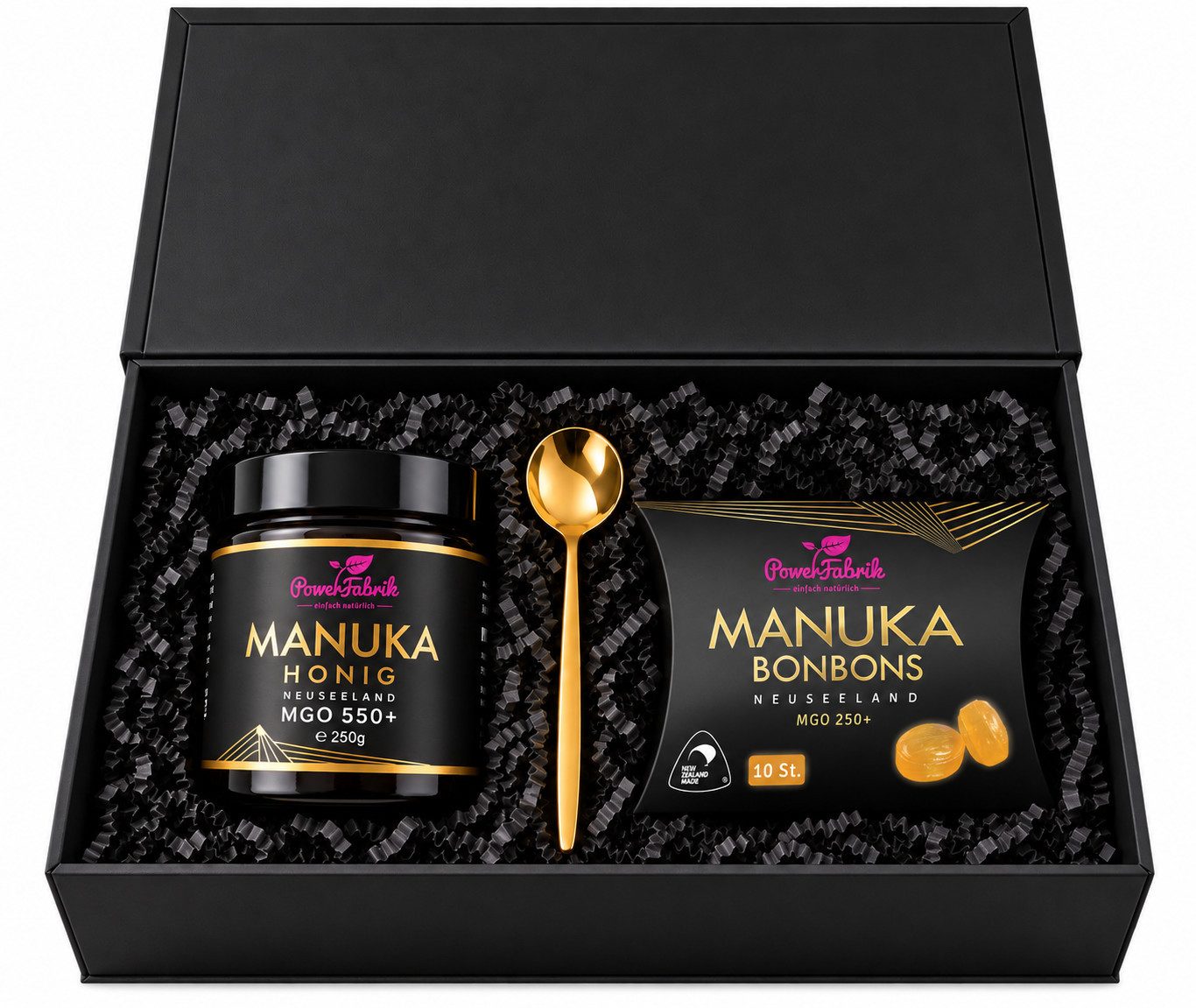 PowerFabrik Honig Manuka Honig MGO 550+, 250g, Geschenkbox - PowerFabrik Bestseller