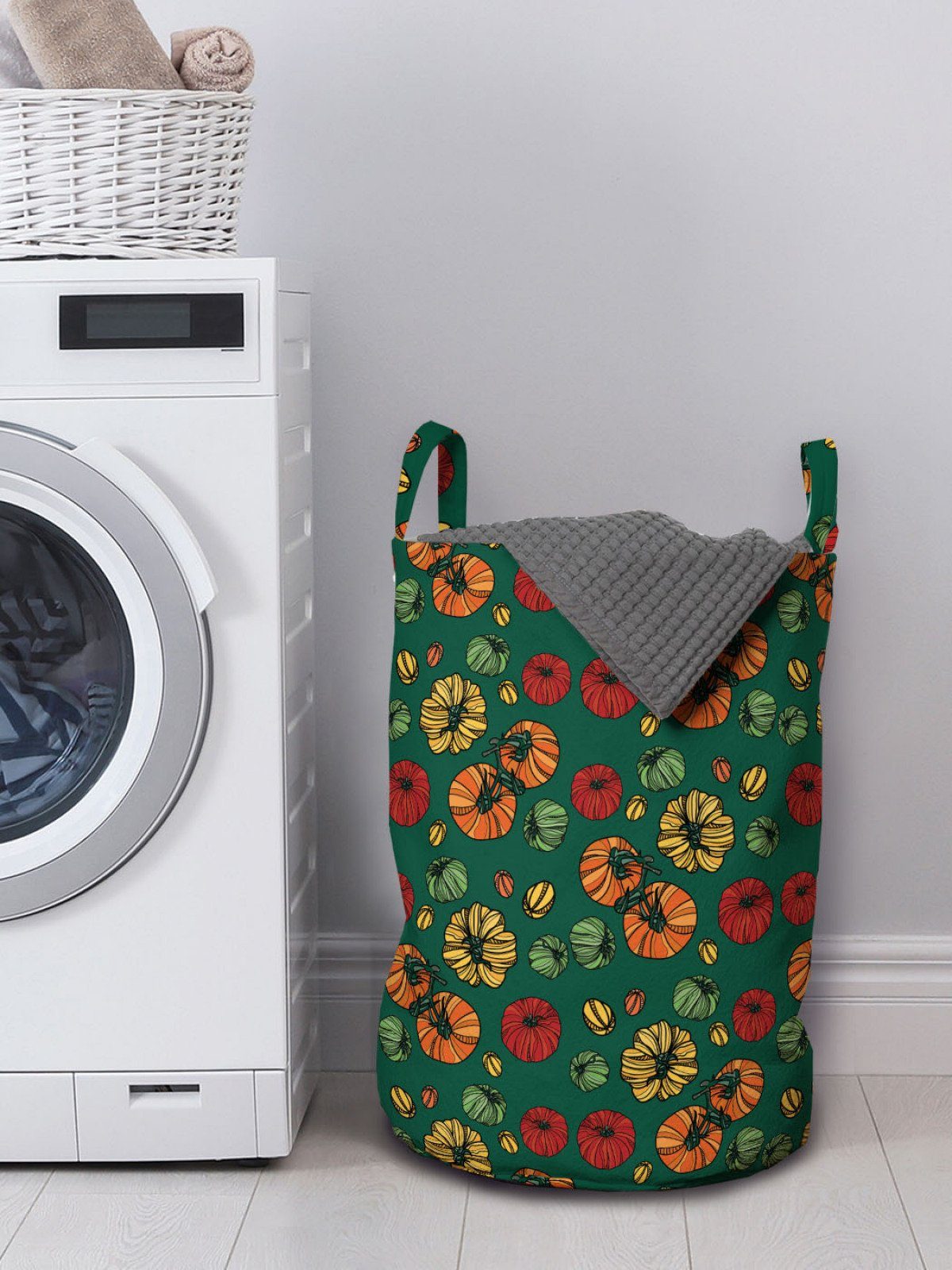 Tomaten Kordelzugverschluss Wäschekorb Garten Griffen Aufwändige Wäschesäckchen für Waschsalons, mit Abakuhaus Kunst