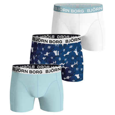 Björn Borg Boxershorts »Cotton Stretch Boxer 3er Pack Herren« (3-St)