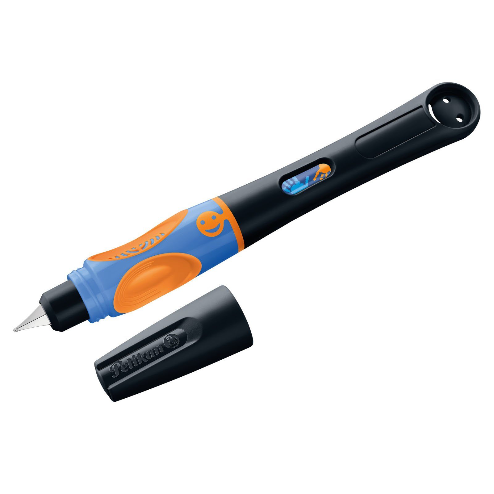 Pelikan Füllfederhalter Pelikan griffix Füllhalter Neon Black, für Rechtshänder