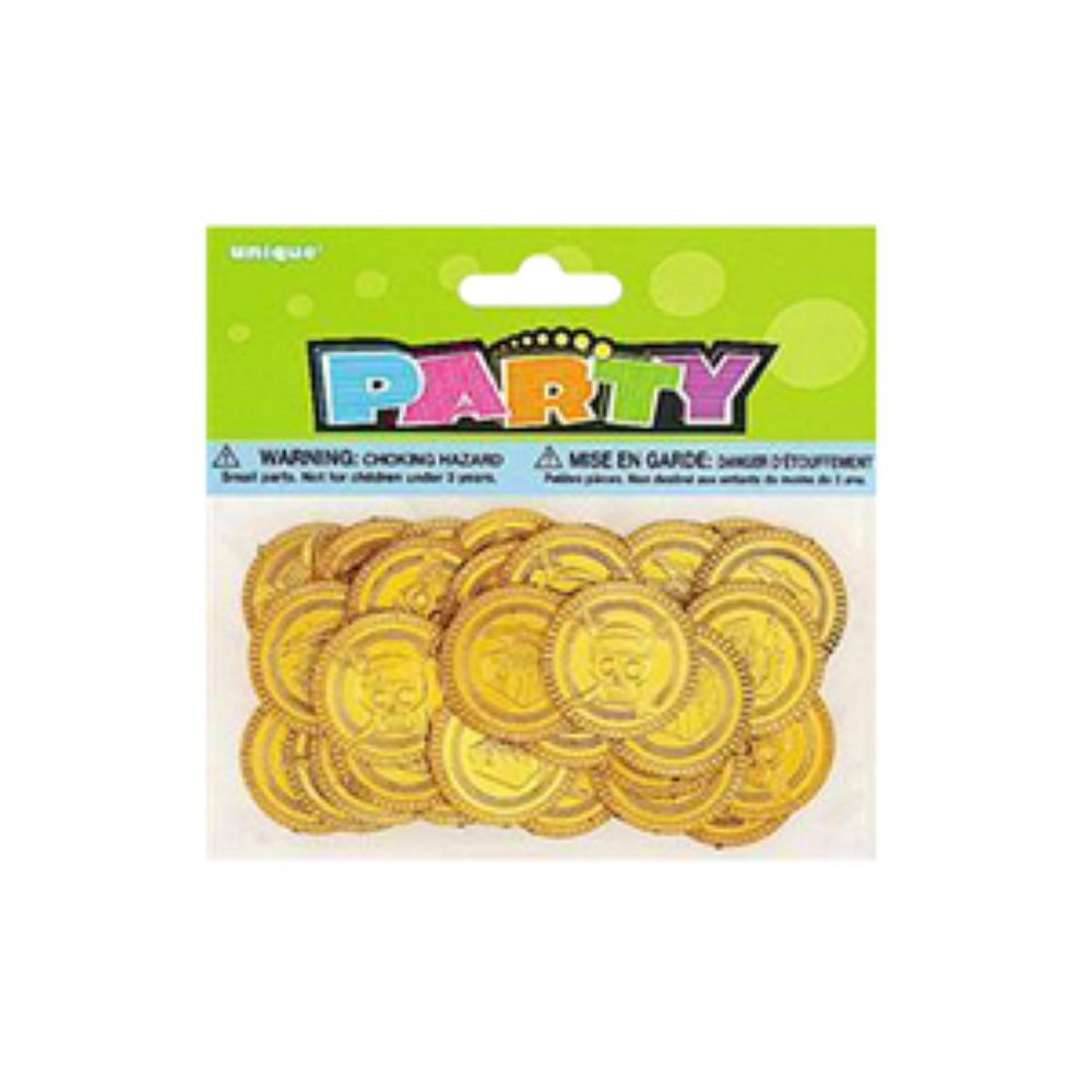 Unique Industries Inc. Hängedekoration Favour Pack Goldmünzen 30Stk./25mm
