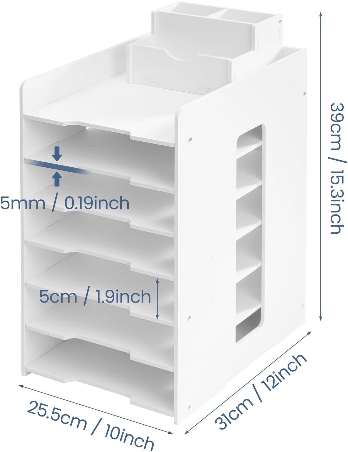 Youyijia Aufbewahrungsdose Dokumentenablage A4 Briefablage Schreibtisch