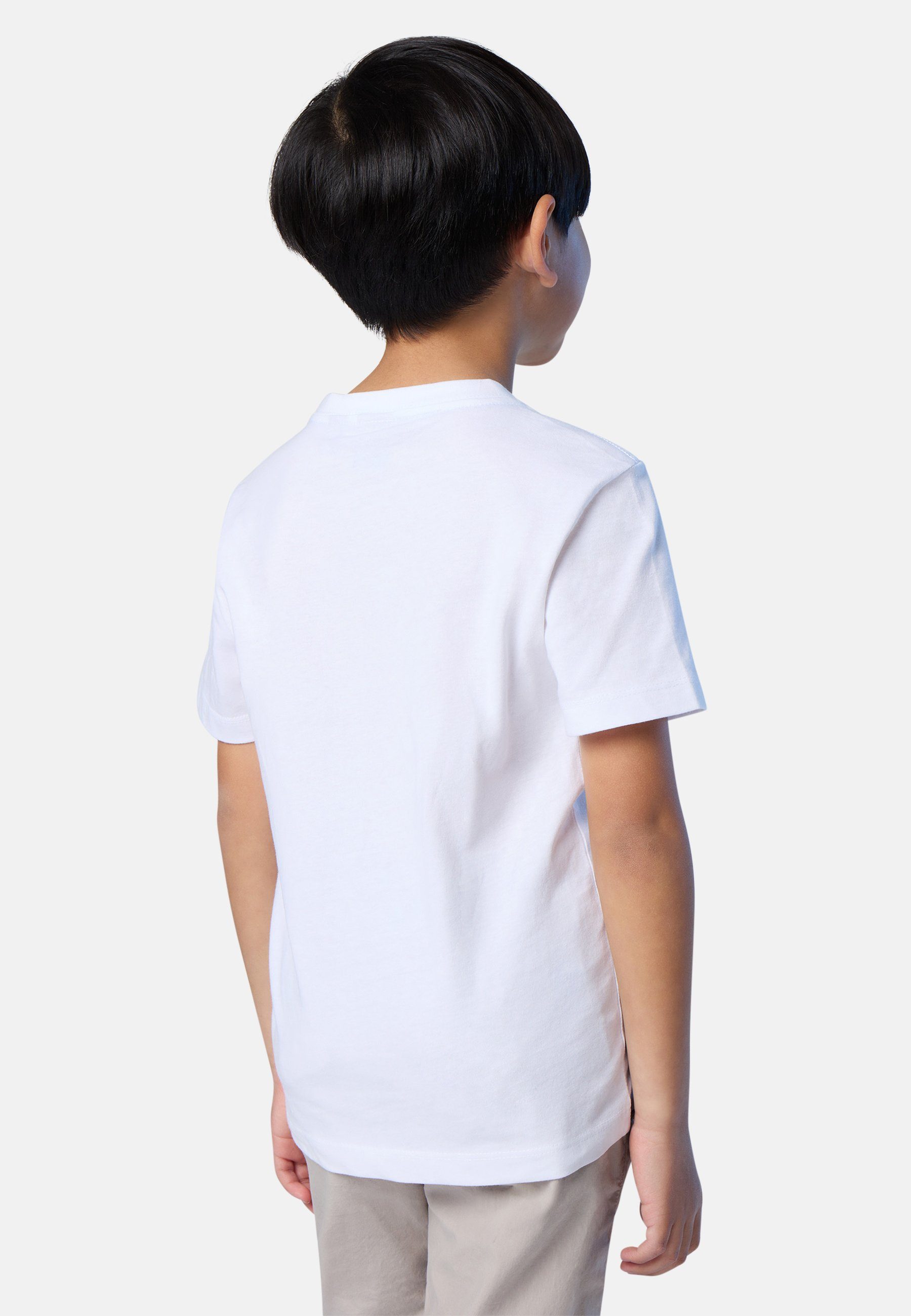 Sails weiss mit T-Shirt Sonstiges T-Shirt Maxi-Logo-Aufdruck North