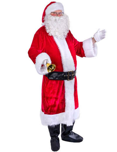 Funny Fashion Kostüm Nikolaus Weihnachtsmann, Mantel Mütze Gürtel
