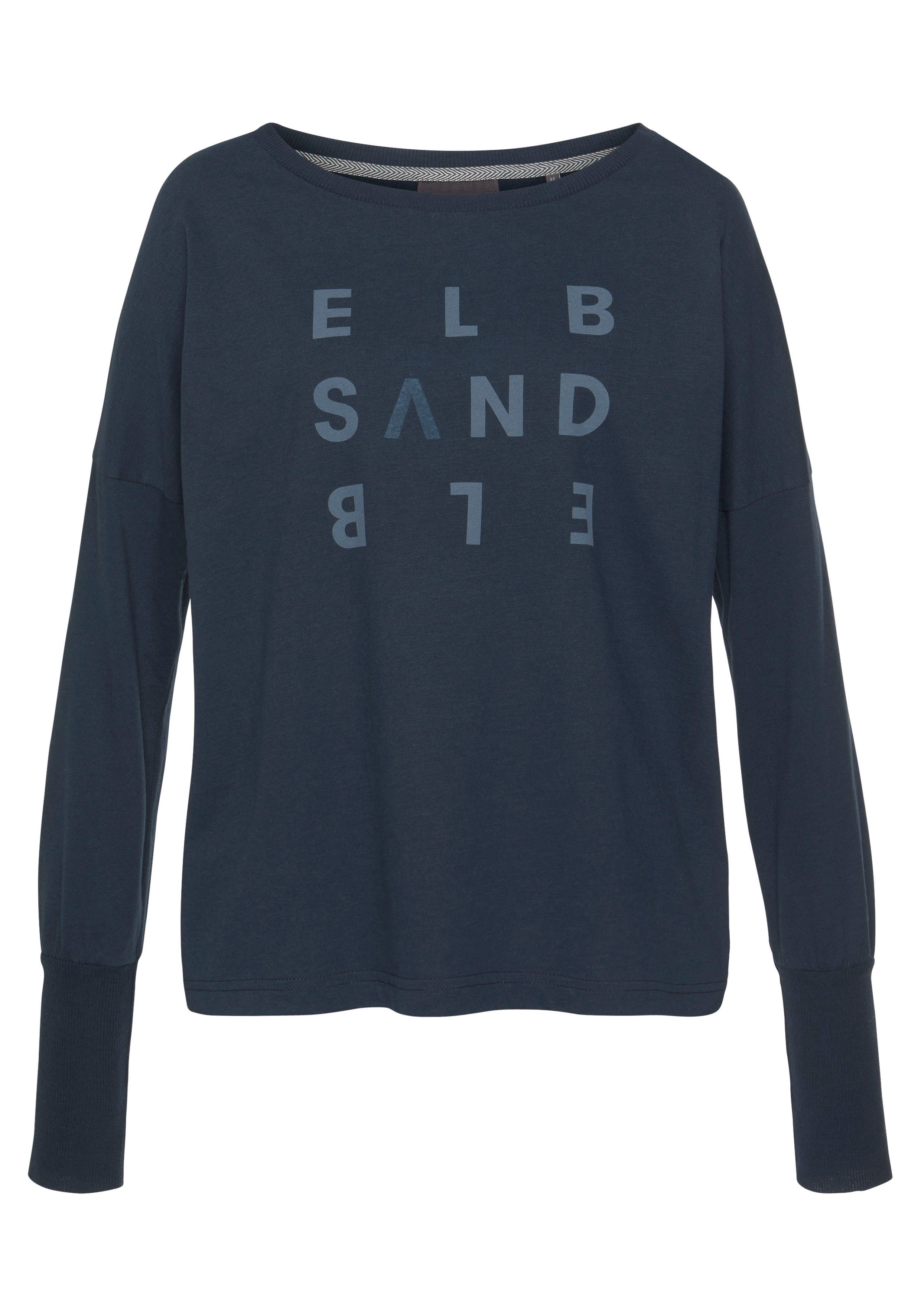 Elbsand Longsleeve Ingiara mit Logodruck vorne, Langarmshirt, sportlich-casual. € 39,99