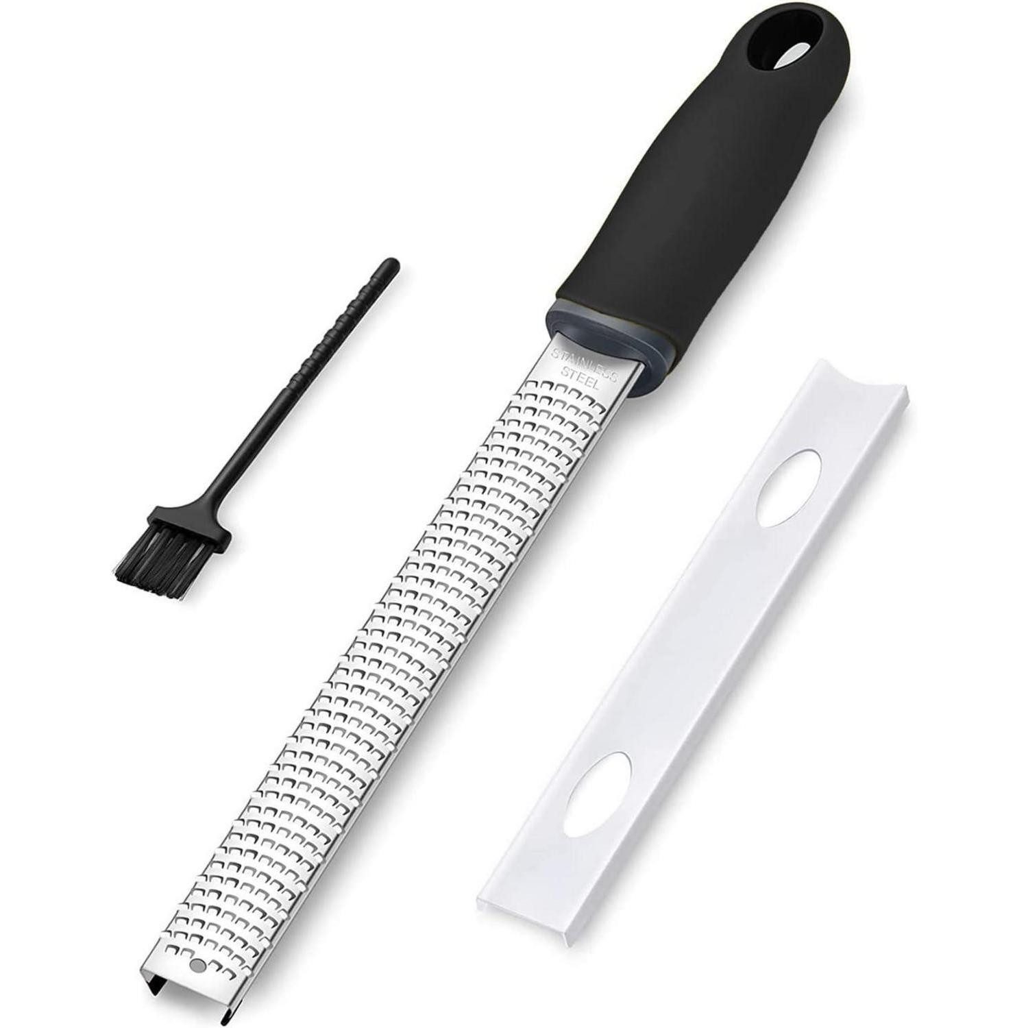 MECHEER Küchenreibe Parmesanreibe Edelstahl Zitronenreibe mit Rasiermesser-Kling