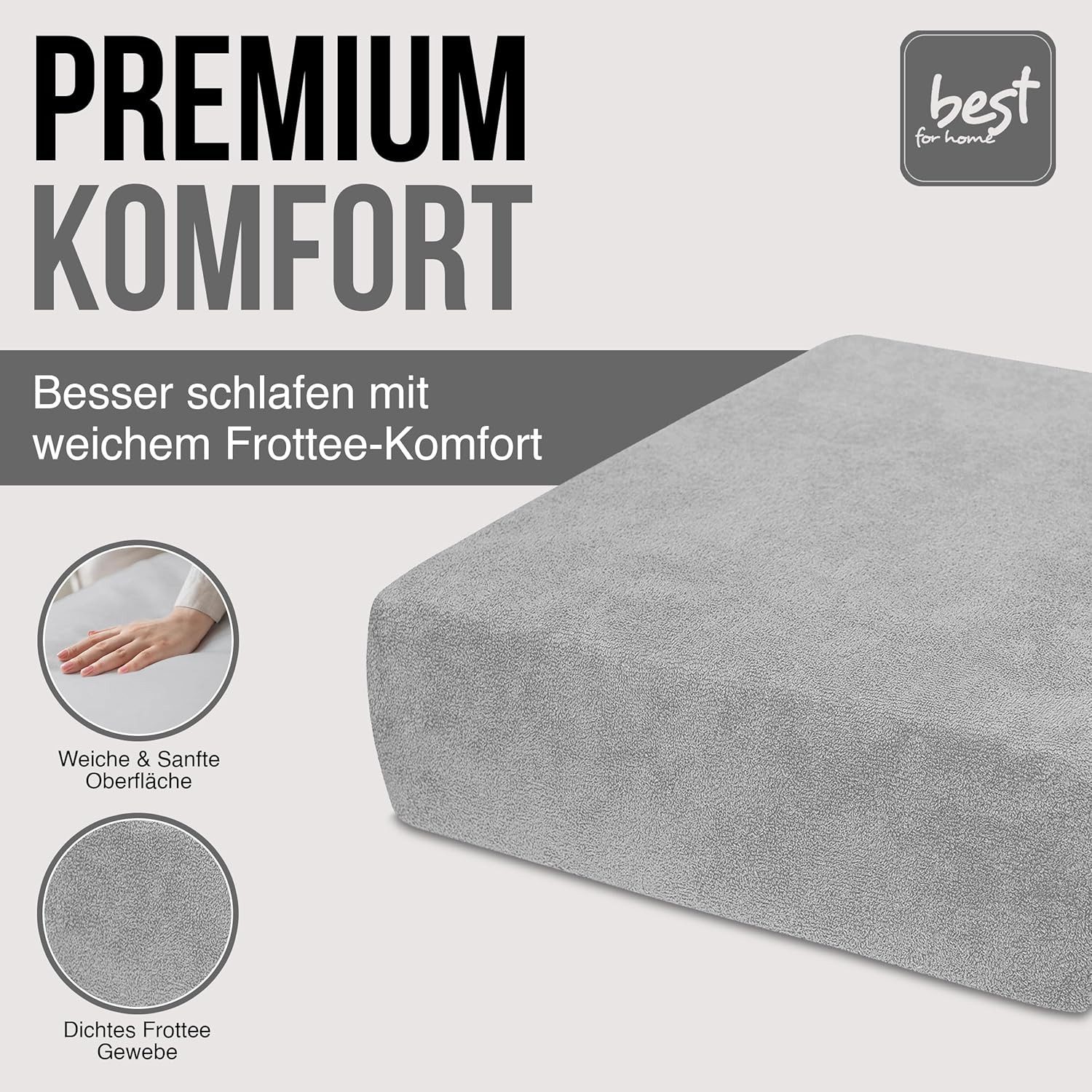 Best for You Spannbettlaken Frottee-Spannbettlaken aus Baumwollmix – Komfor günstig online kaufen