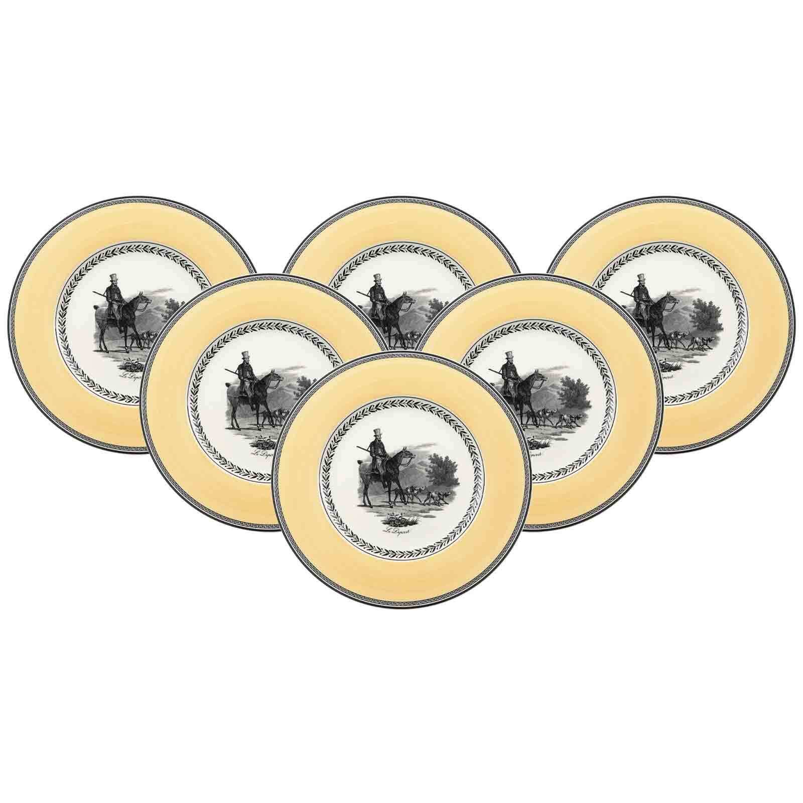 Villeroy & Boch Speiseteller Audun Chasse Speiseteller ø 27,1 cm 6er Set, (6 St)